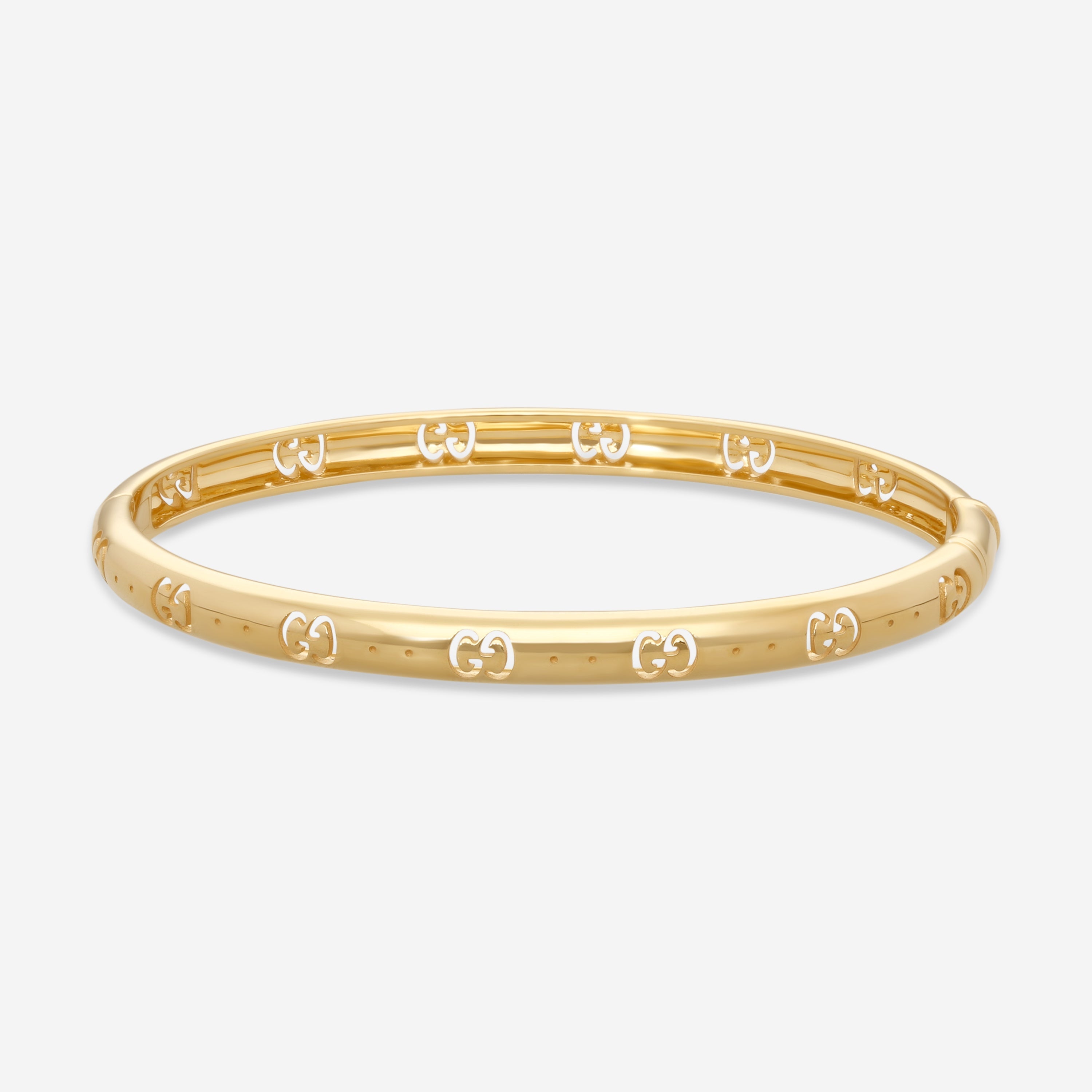 Gucci Icon 18K Yellow Gold Bangle Bracelet YBA8092550010 — view 2