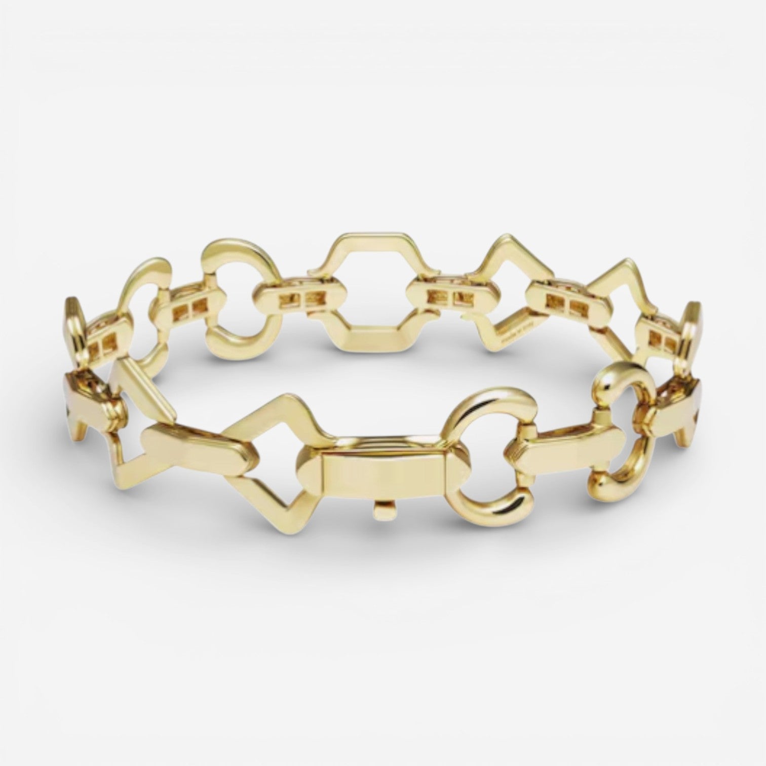 Gucci 18K Yellow Gold Horsebit Bracelet YBA749662001016