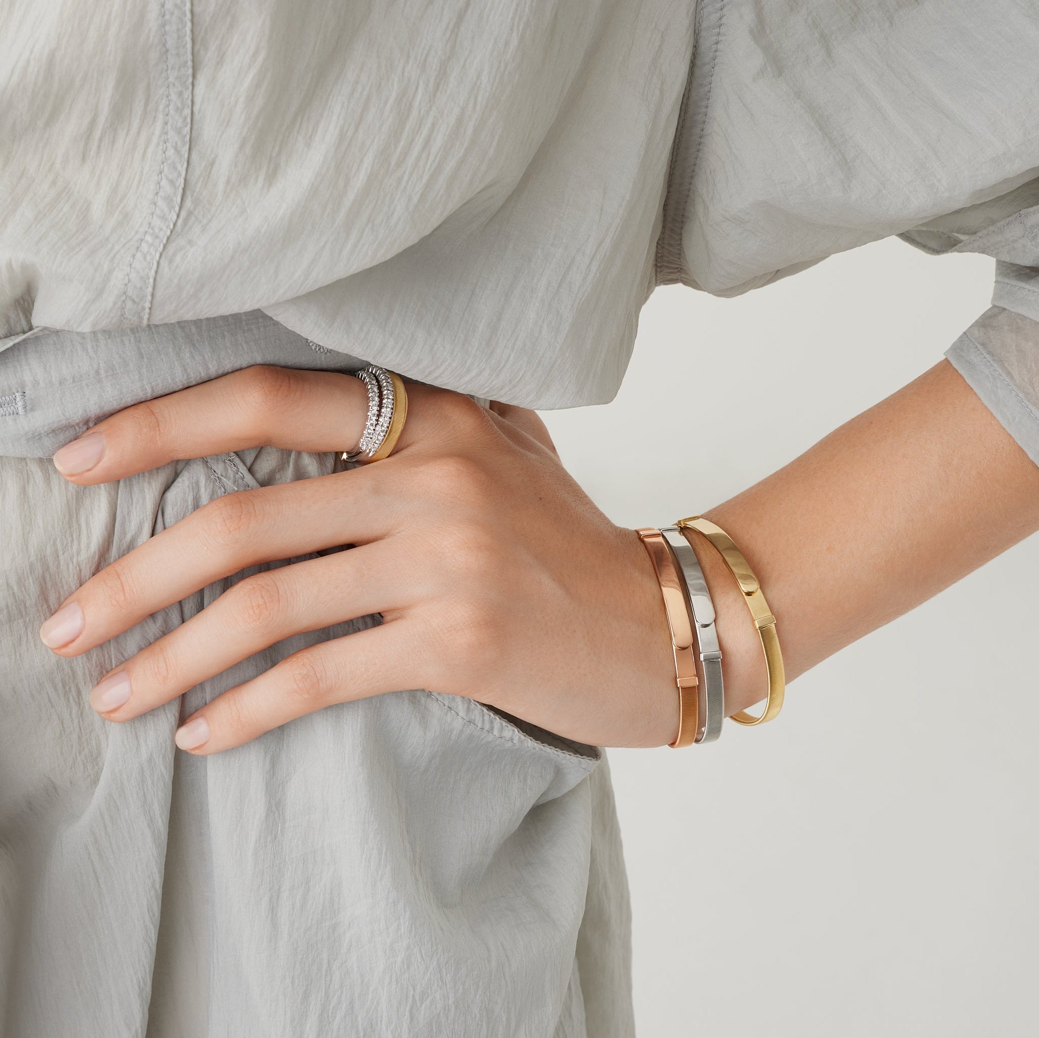 Marco Bicego Masai 18K Yellow Gold Bangle Bracelet SG43__Y_01 — view 2