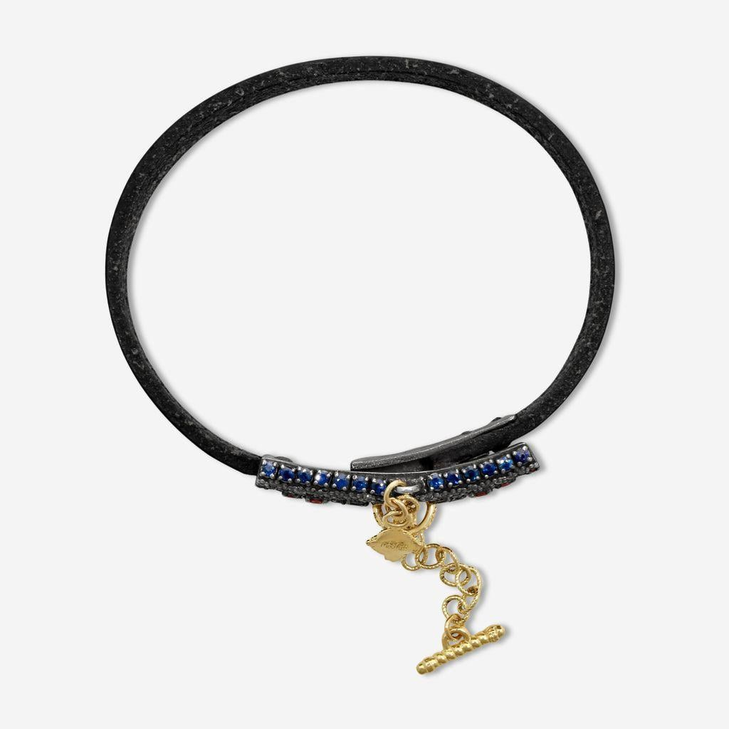 Armenta 18K Yellow Gold & Gunmetal Sterling Silver Multi-Gemstone Bracelet 20706 — view 2