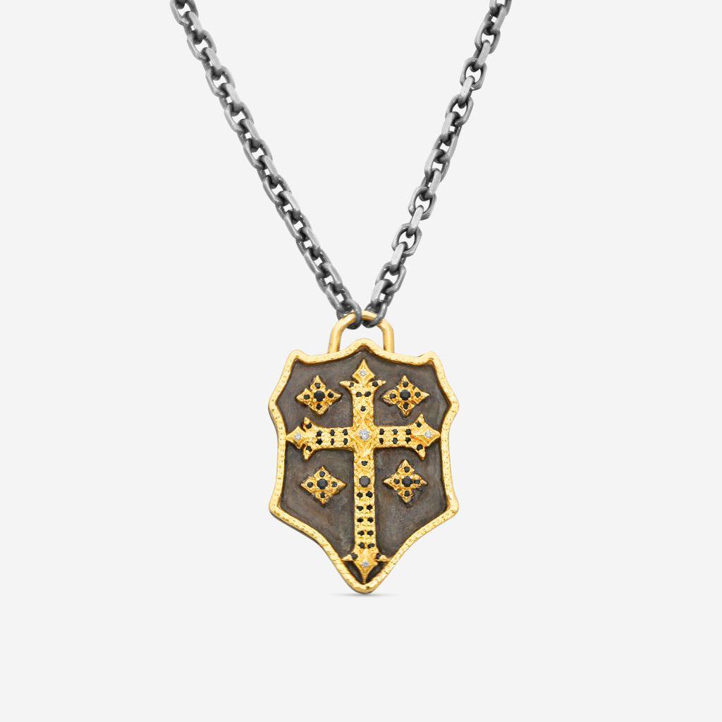 Armenta 18K Yellow Gold & Blackened Sterling Silver Multi-Stone Necklace 17799