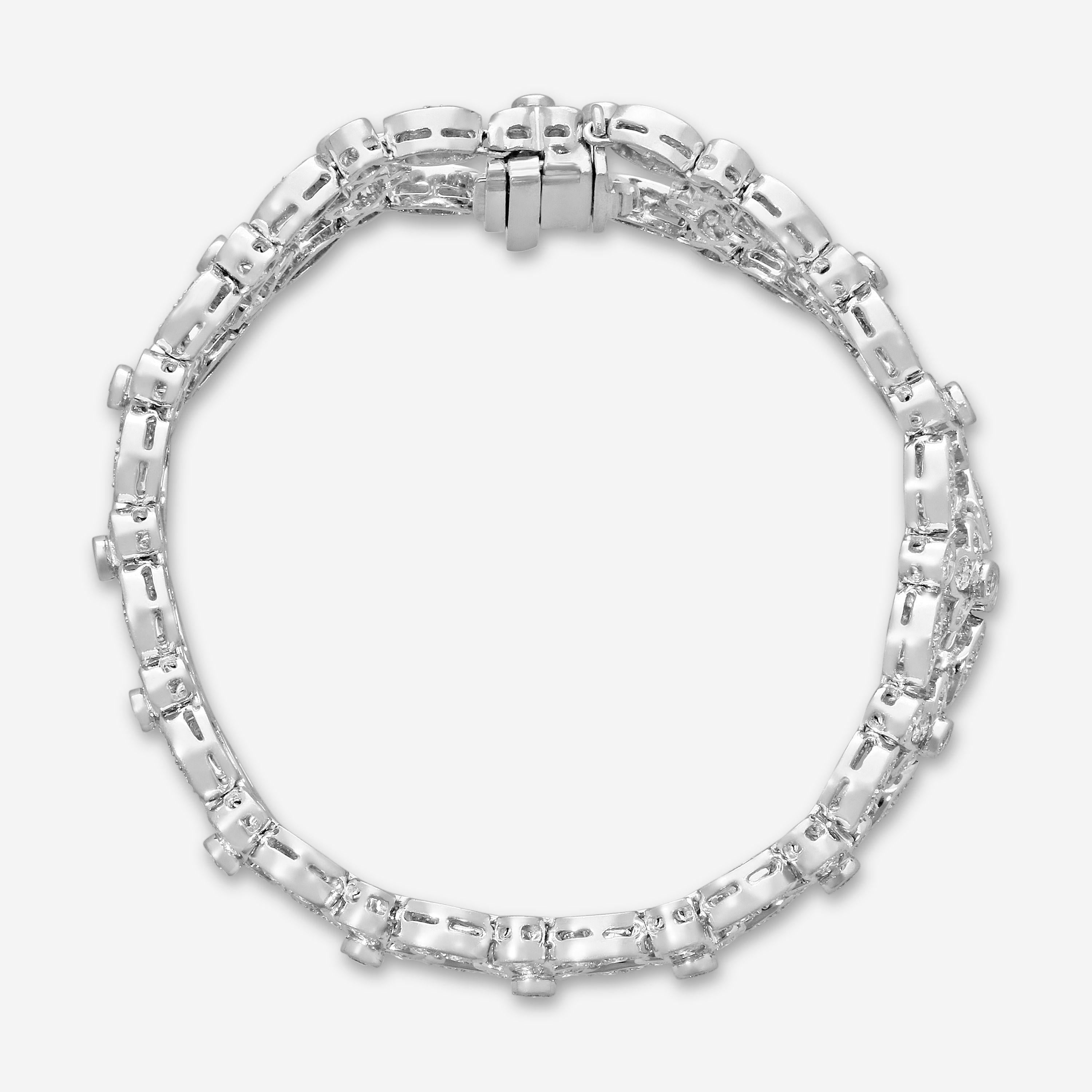 Suna Platinum Diamond Lace Bracelet B3661P — view 4
