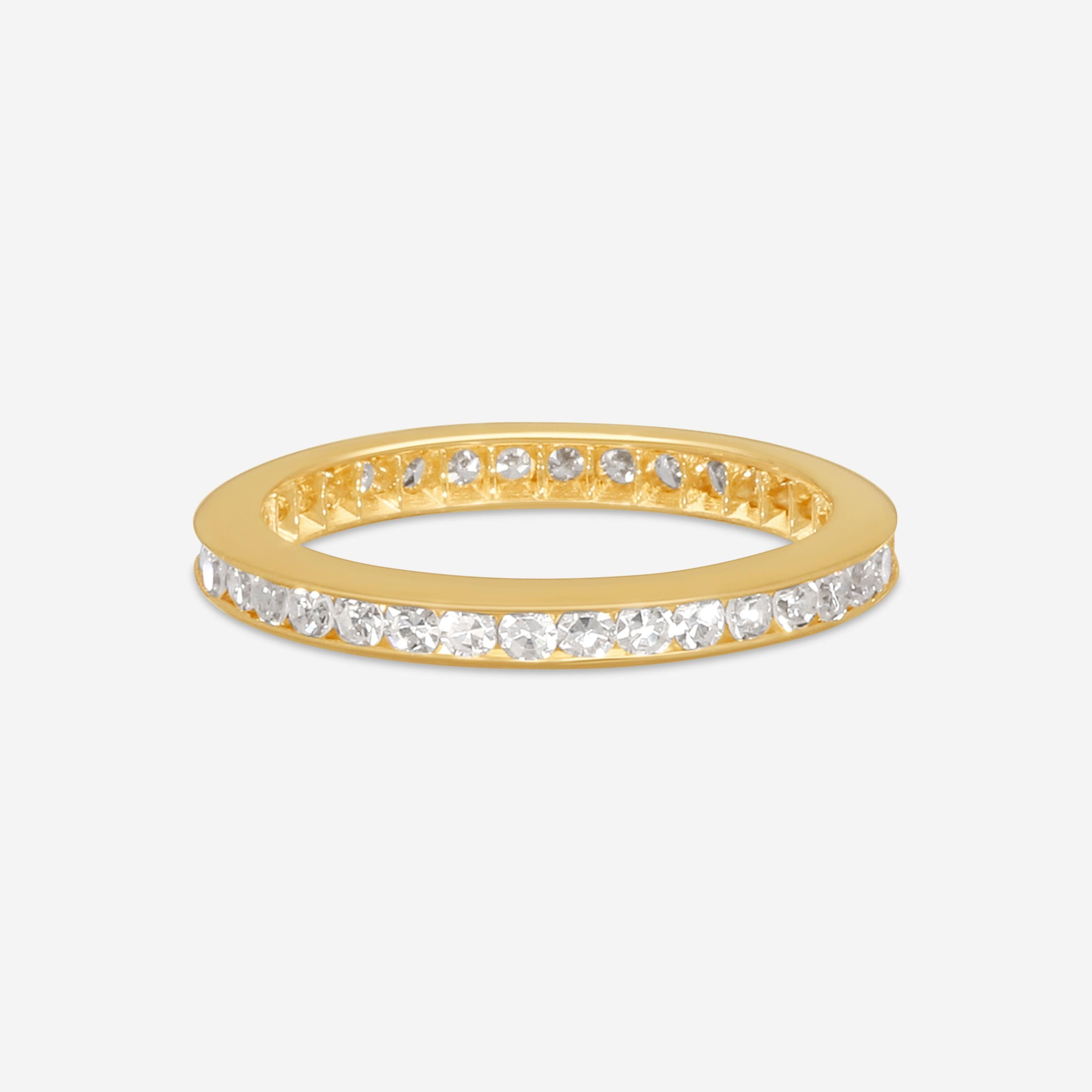 Suna 14K Yellow Gold Diamond Wedding Band Ring Sz. 6 W12YY
