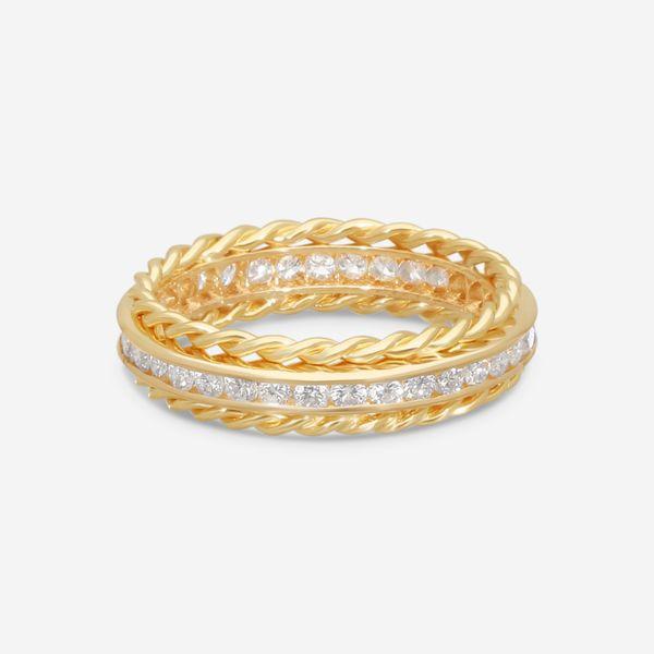 Suna 14K Yellow Gold Wedding Band Ring Sz. 6 W1/2YY-TGW — view 3