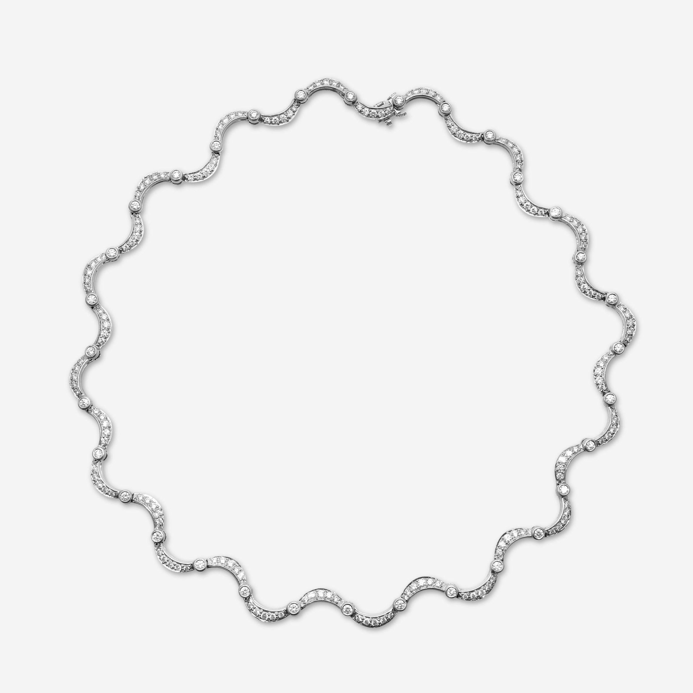 Suna Platinum Diamond Choker Necklace N251P