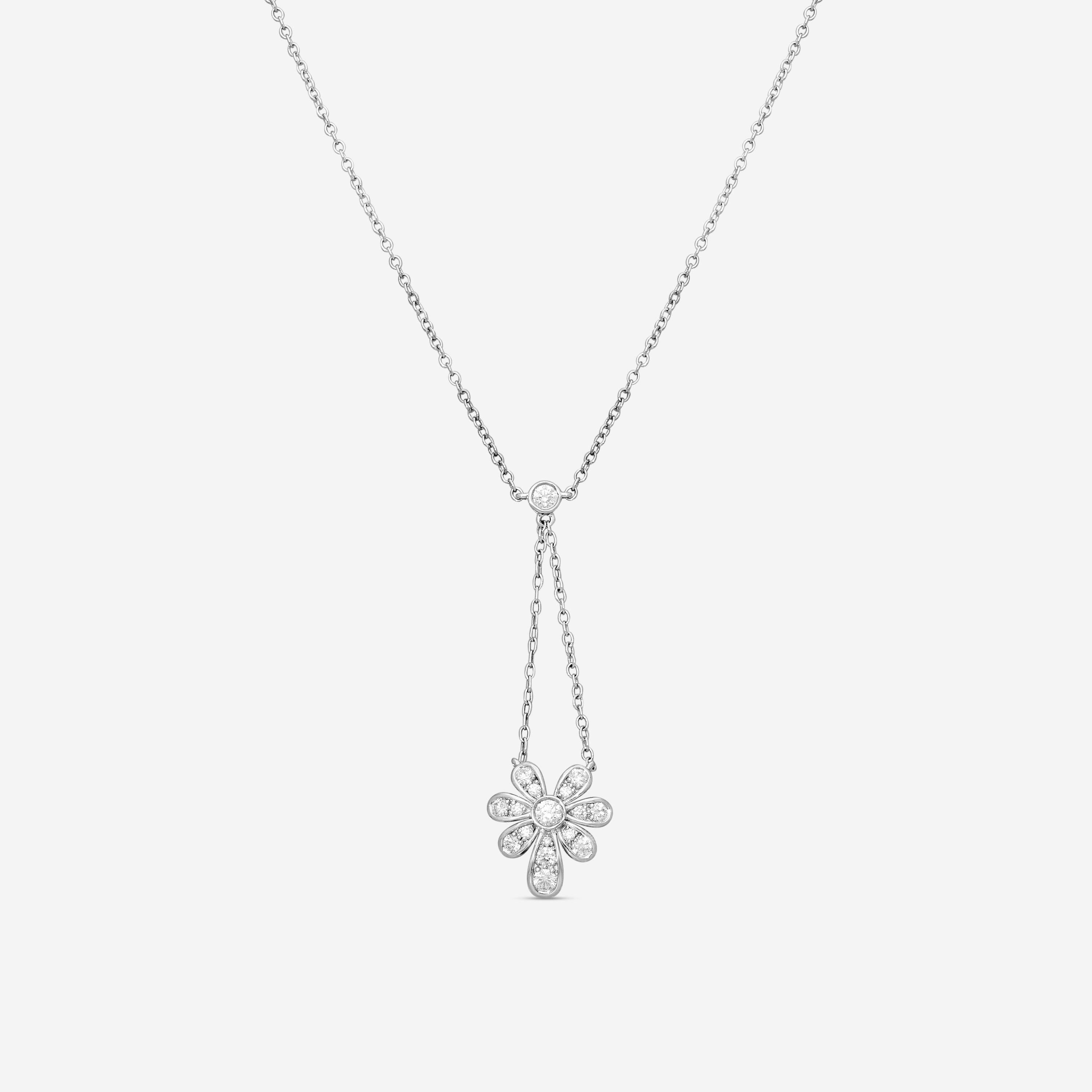 Suna 18K White Gold Ice Flower Pendant N7632W