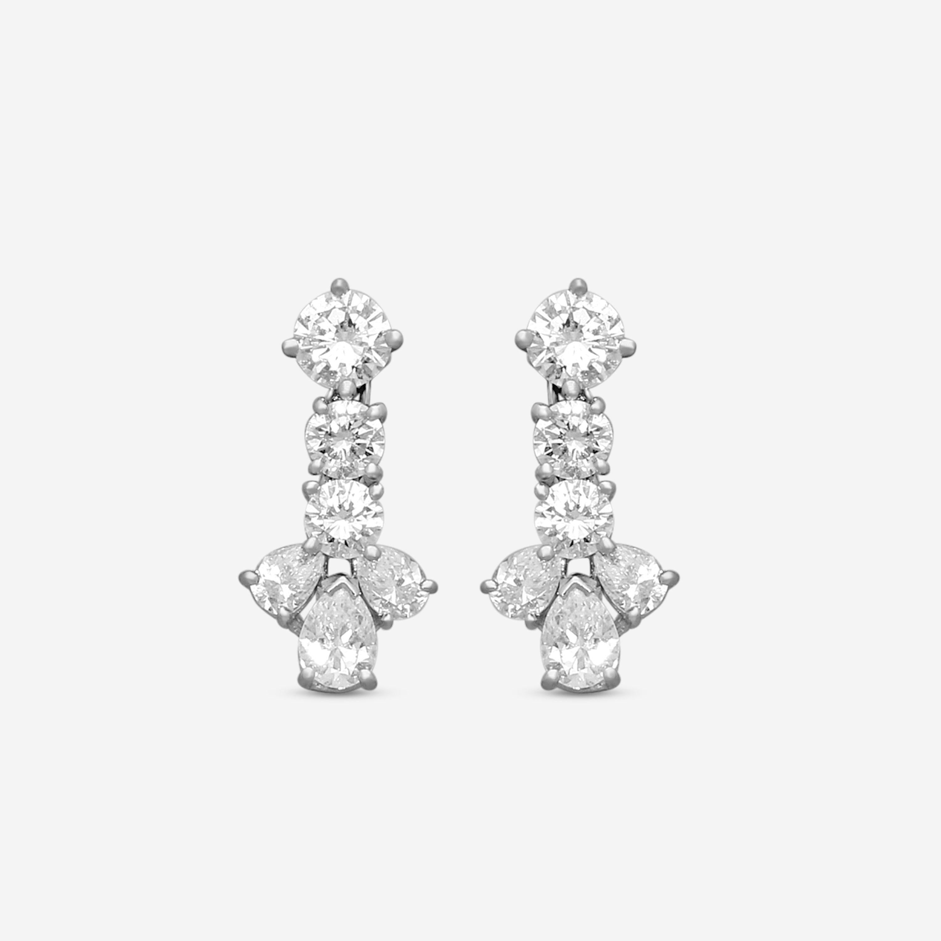Suna Platinum Diamond Drop Earrings E1172P