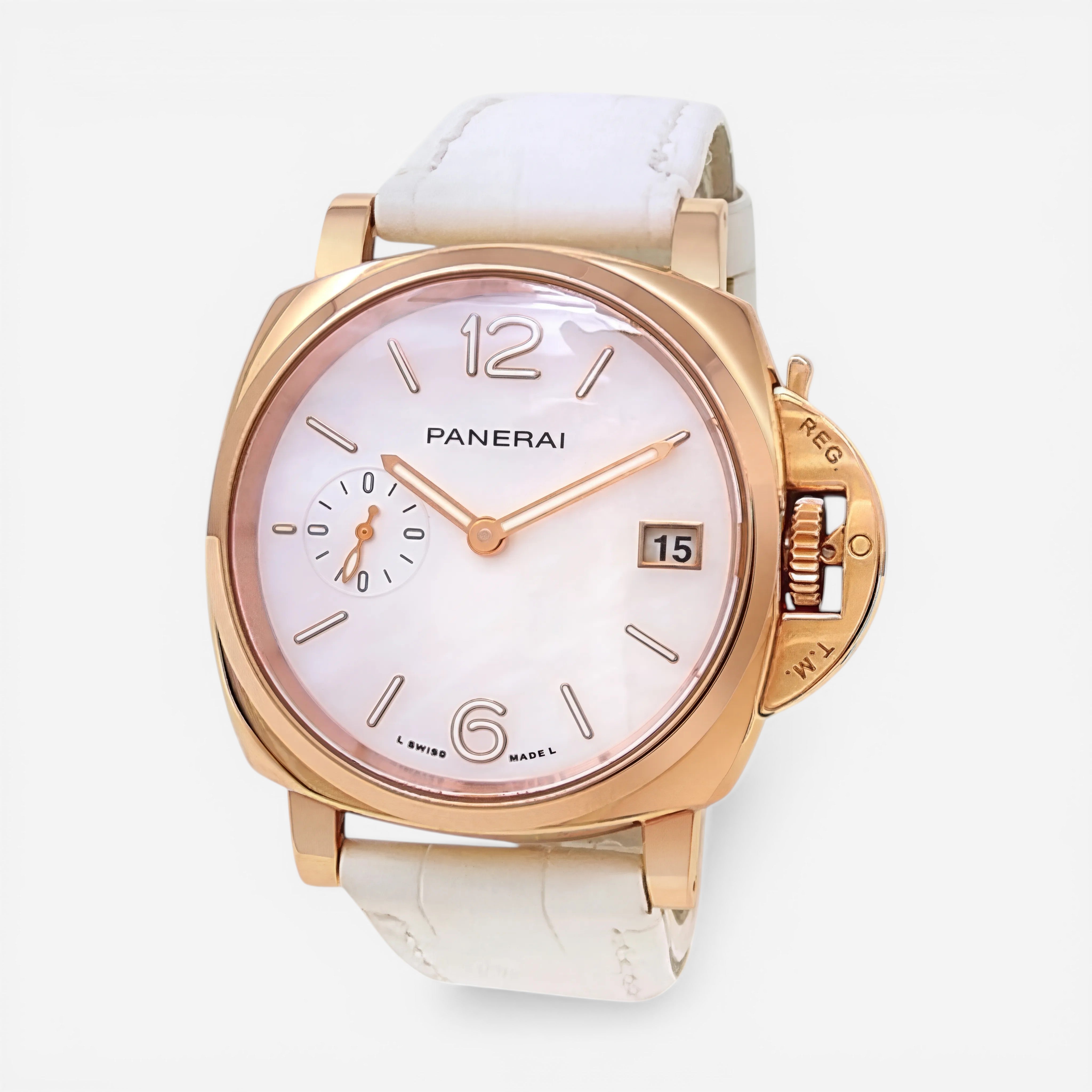 Panerai Luminor Due Goldtech 18K Rose Gold Automatic Ladies Watch PAM01280
