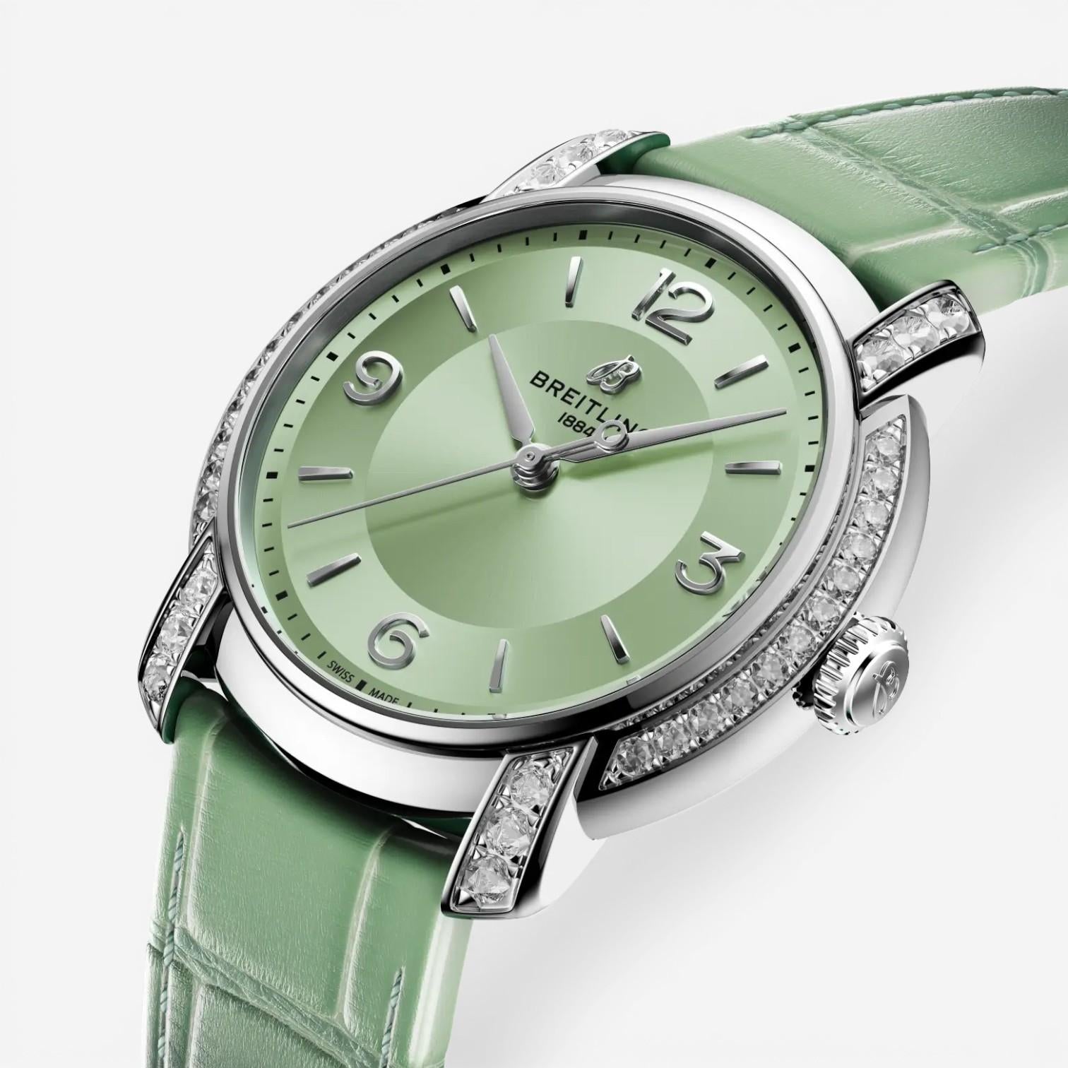 Breitling Premier Stainless Steel Diamond Automatic Ladies Watch A10310671L1P1 — view 2