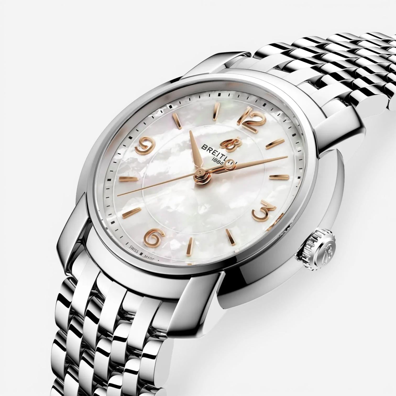 Breitling Premier Stainless Steel Quartz Ladies Watch A77330121A2A1 — view 2