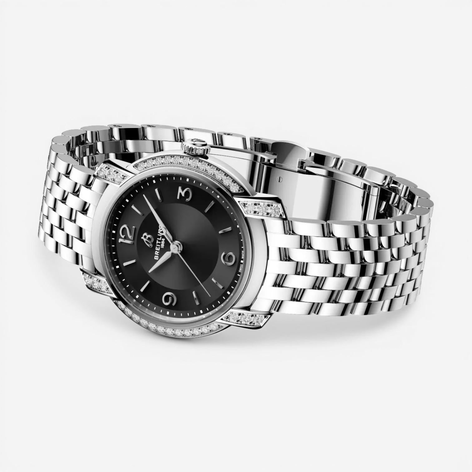 Breitling Premier Stainless Steel Quartz Ladies Watch A77330671B1A1 — view 3