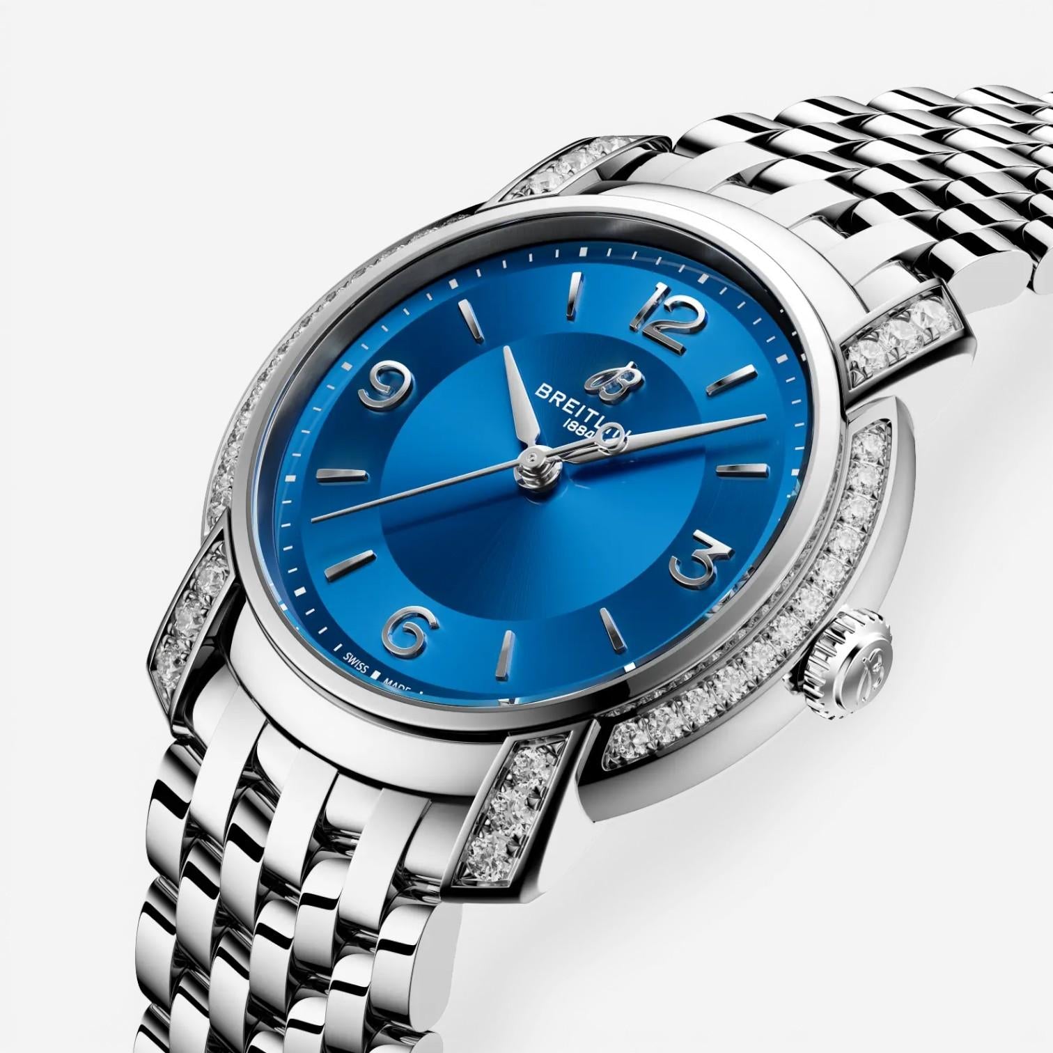 Breitling Premier Stainless Steel Diamond Quartz Ladies Watch A77330671C1A1 — view 2