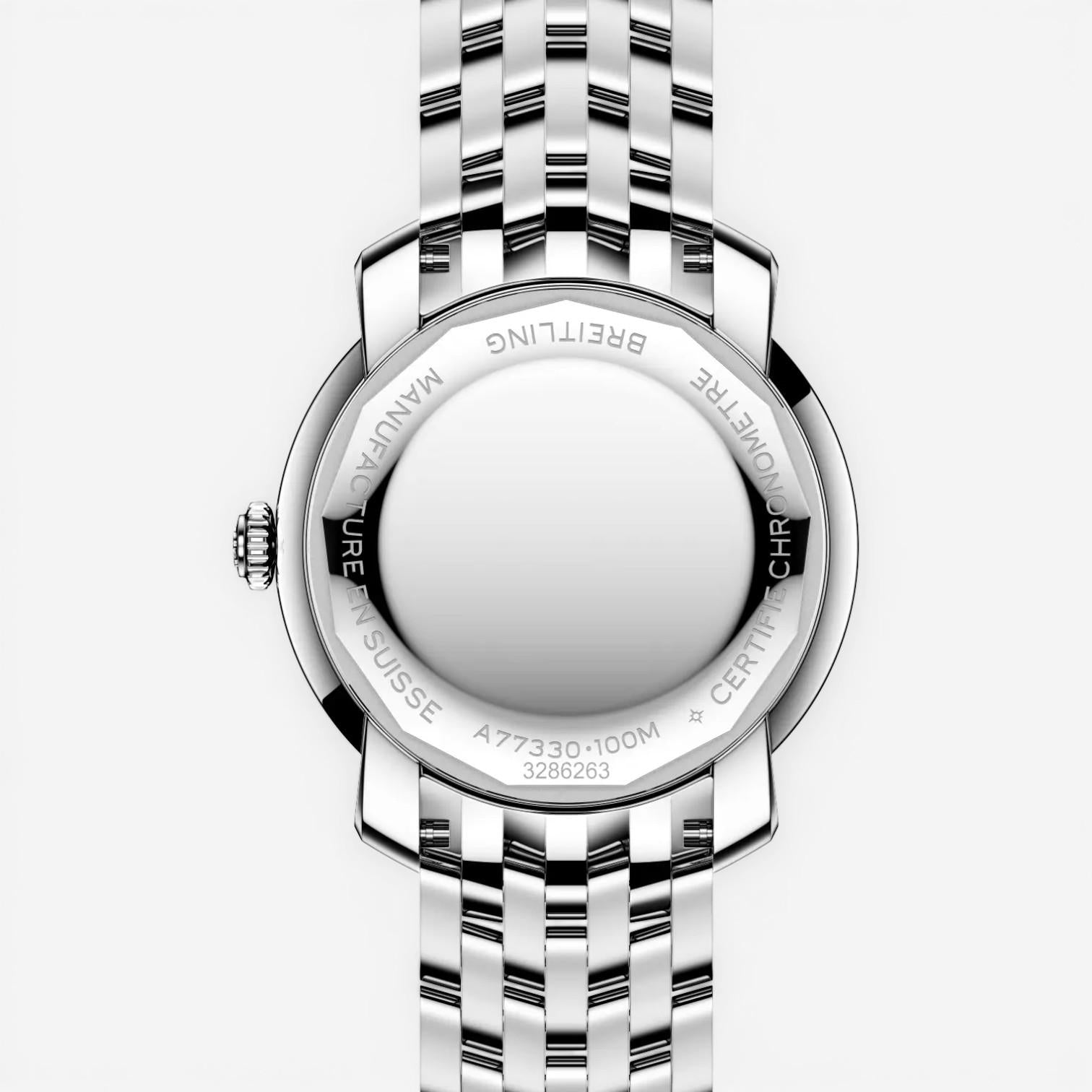 Breitling Premier Stainless Steel Diamond Quartz Ladies Watch A77330671C1A1 — view 4