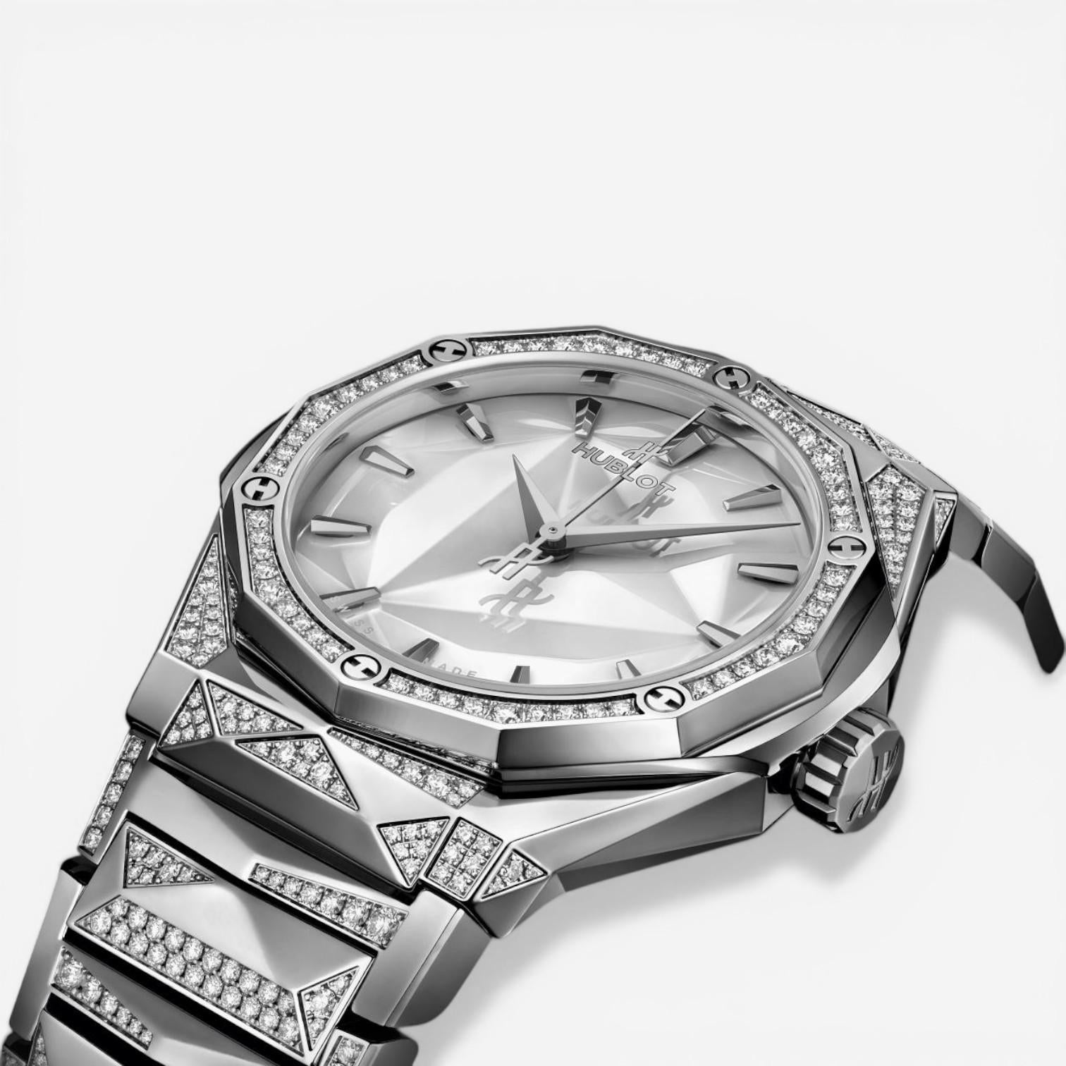 Hublot Classic Fusion Orlinski Titanium Diamond Automatic Men's Watch 550.NS.220 — view 3
