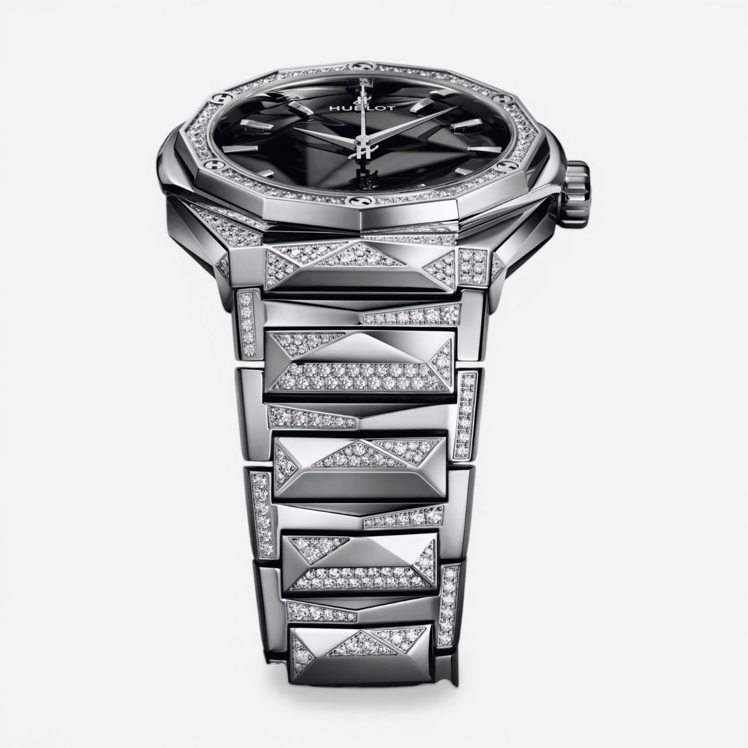 Hublot Classic Fusion Orlinski Titanium Diamond Automatic Men's Watch 550.NS.180 — view 3