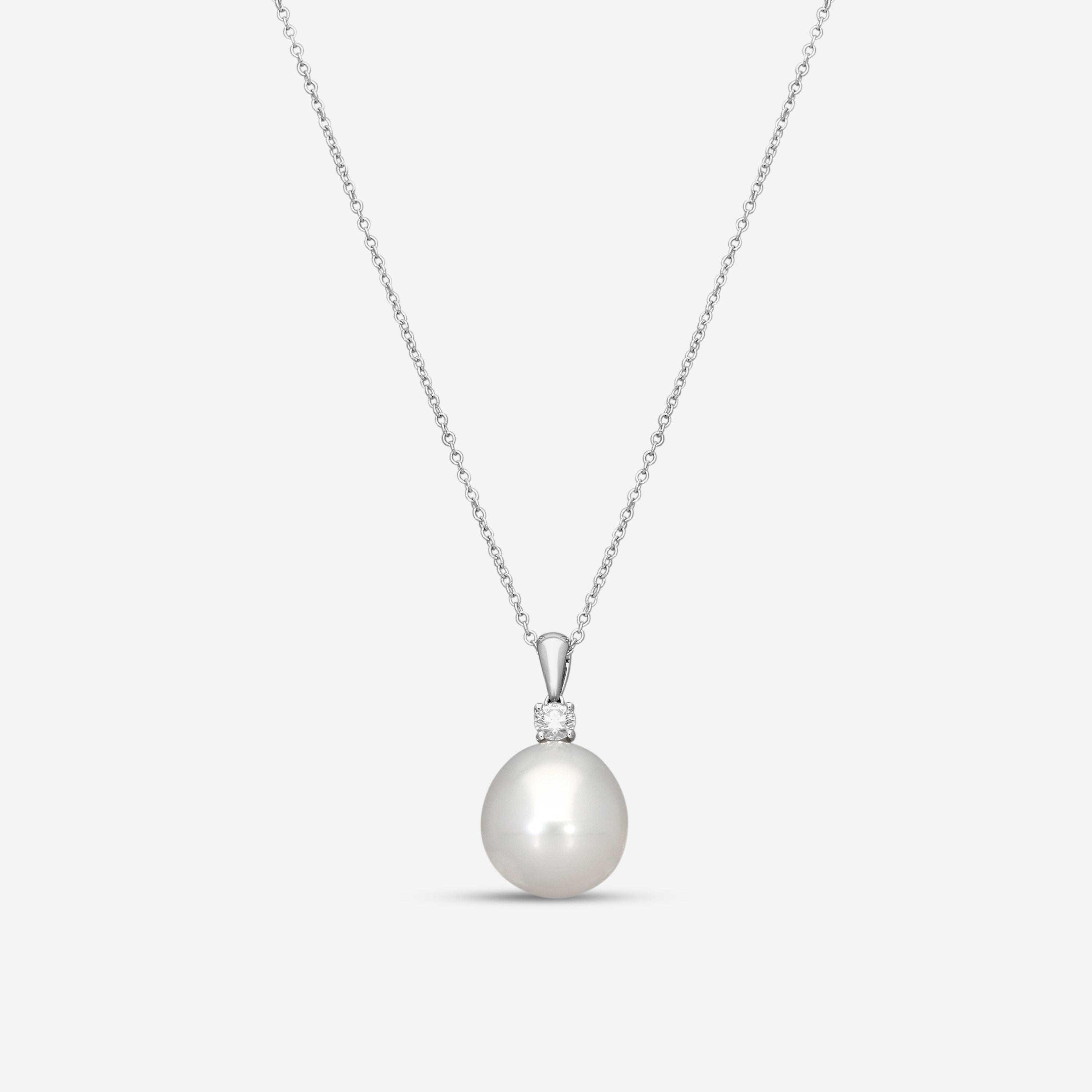 Assael Diamond & South Sea Cultured Pearl Pendant Necklace P3669