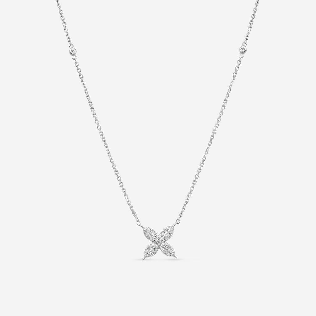 Ina Mar 14K White Gold Diamond Butterfly Necklace NK07557-CS4WH