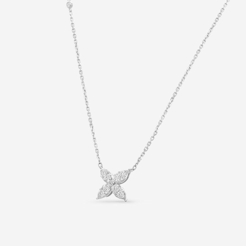 Ina Mar 14K White Gold Diamond Butterfly Necklace NK07557-CS4WH — view 2