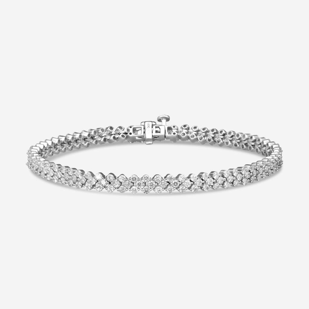 Ina Mar 14K White 3.50 ctw Gold Diamond Tennis Bracelet BC08685-CZ4WG
