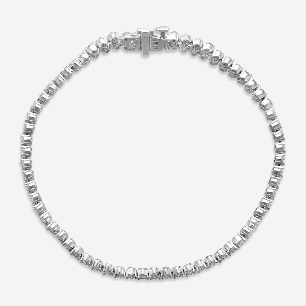 Ina Mar 14K White 3.50 ctw Gold Diamond Tennis Bracelet BC08685-CZ4WG — view 2