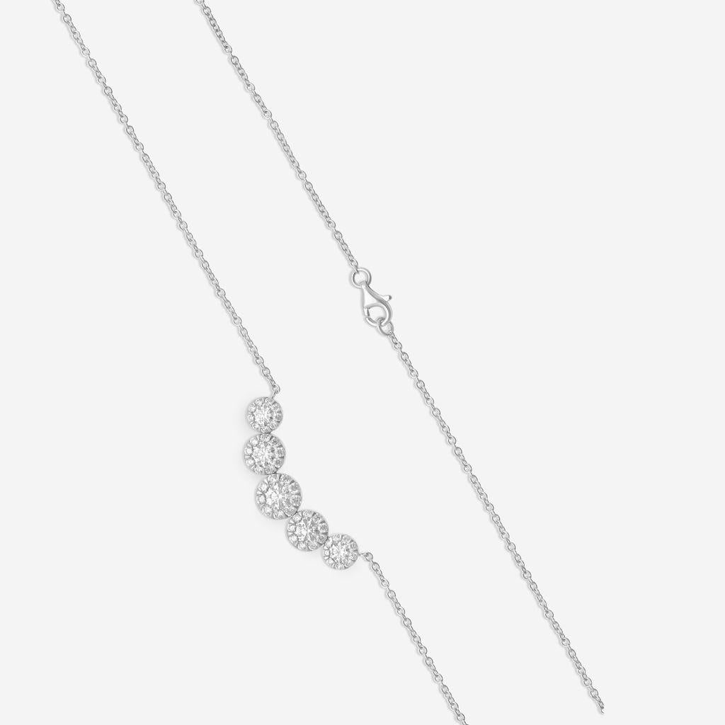 Ina Mar 14K White Gold Diamond Necklace NK15088-CS4WH — view 3