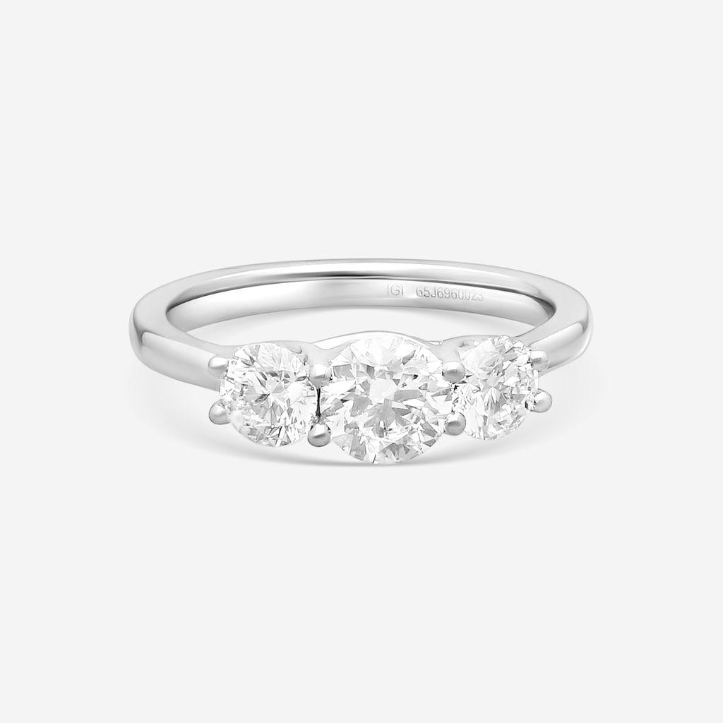 Ina Mar Platinum 1.50 ctw Diamond Engagement Ring Sz. 7 RG79523-CS9WH