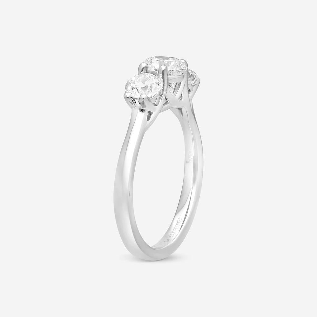 Ina Mar Platinum 1.50 ctw Diamond Engagement Ring Sz. 7 RG79523-CS9WH — view 2