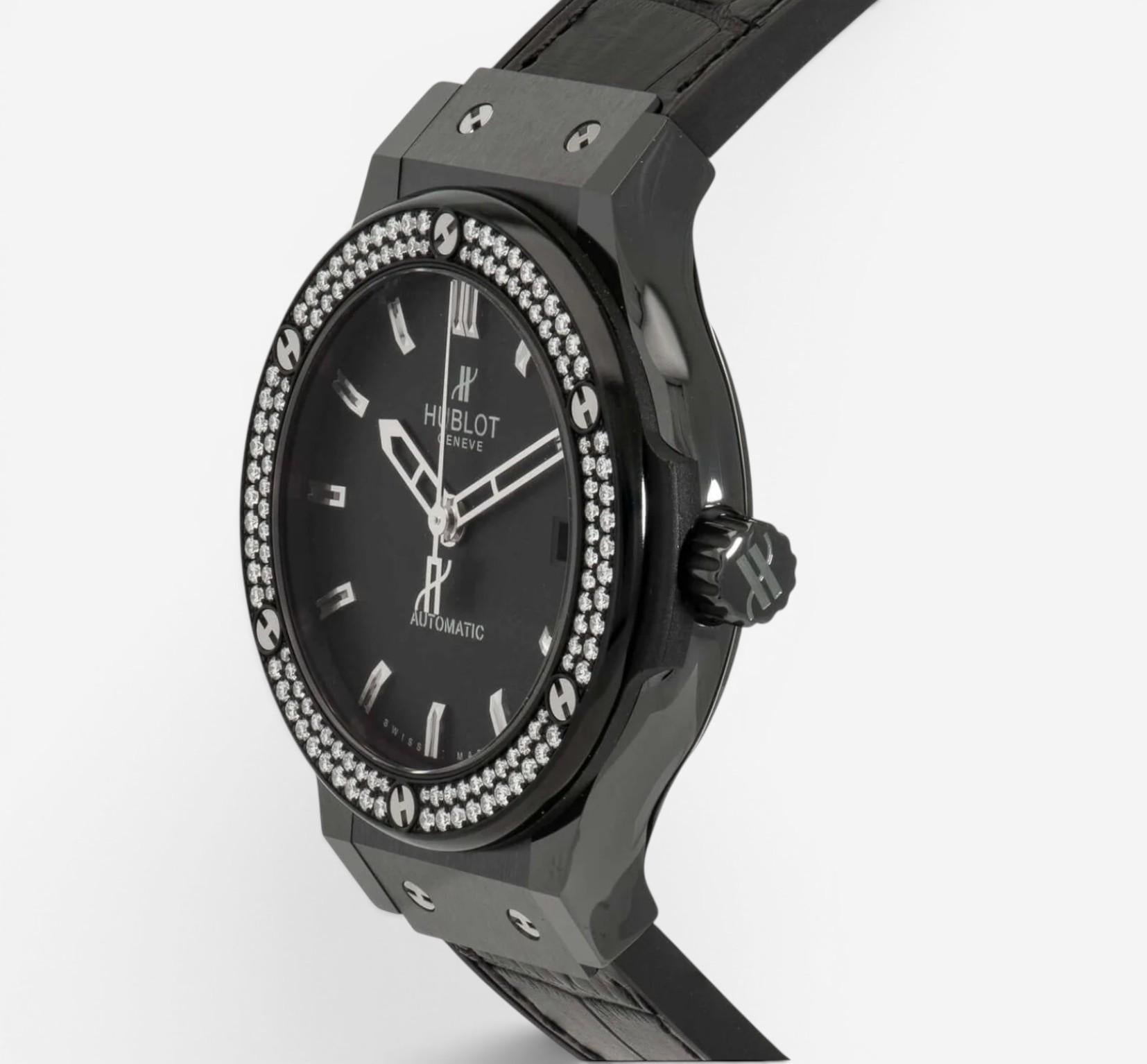 Hublot Classic Fusion Ceramic Diamond Automatic Men's Watch 542CM.1170.LR — view 2