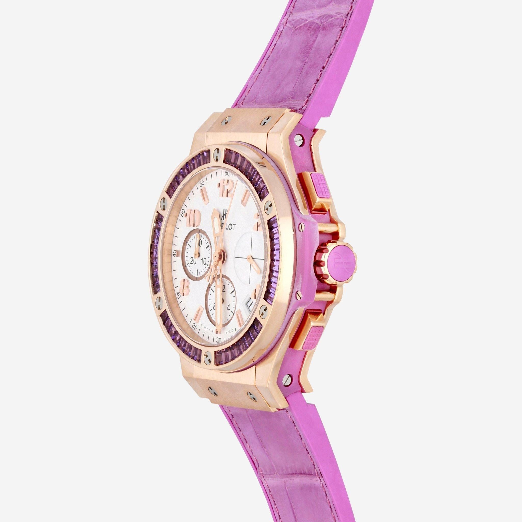 Hublot Big Bang Tutti Frutti Chrono 18K Rose Gold Amethyst Automatic Ladies Watch 341.PV.2010.LR — view 2