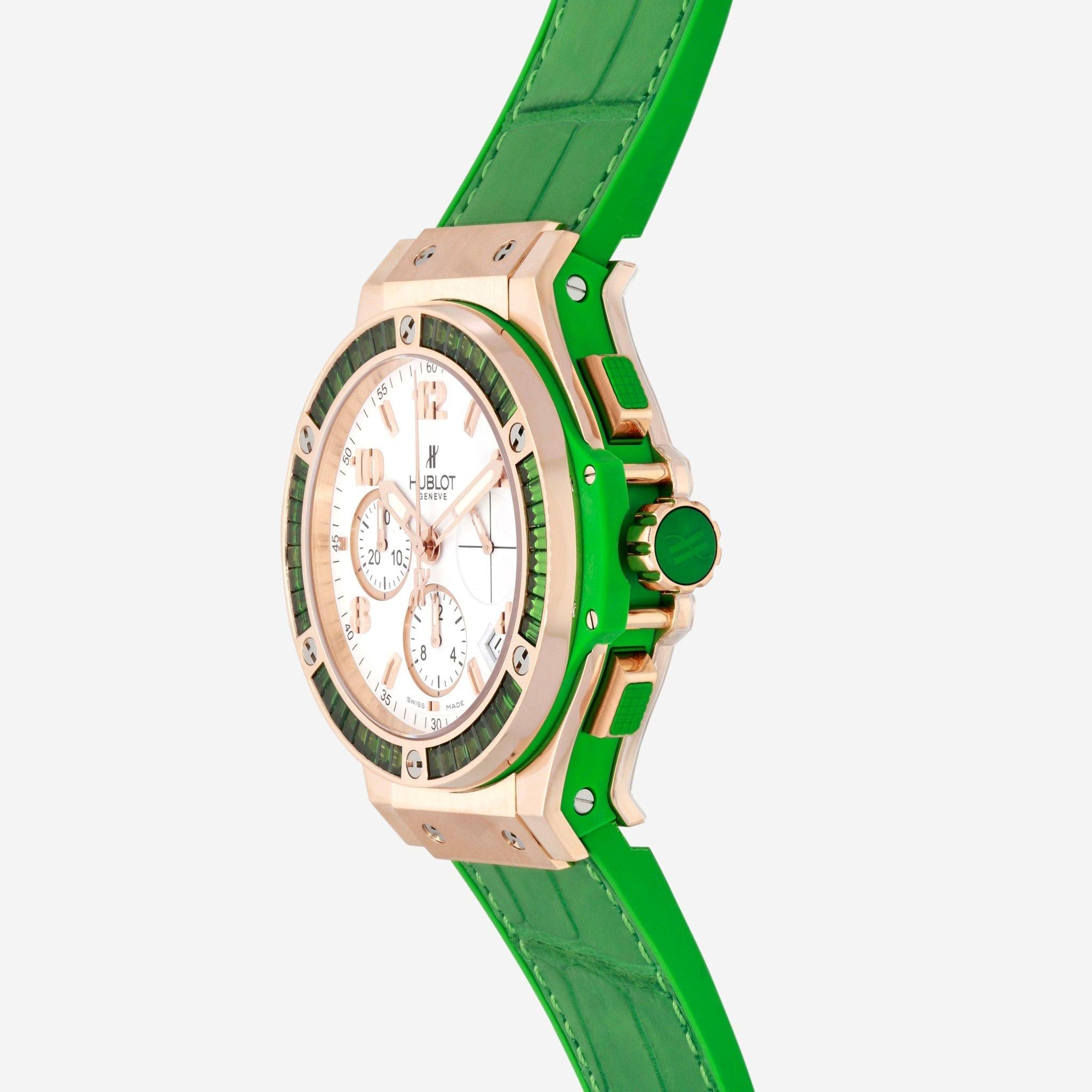 Hublot Big Bang Tutti Frutti Chrono Apple 18K Rose Gold Tsavorite Automatic Ladies Watch 341.PG.2 — view 3