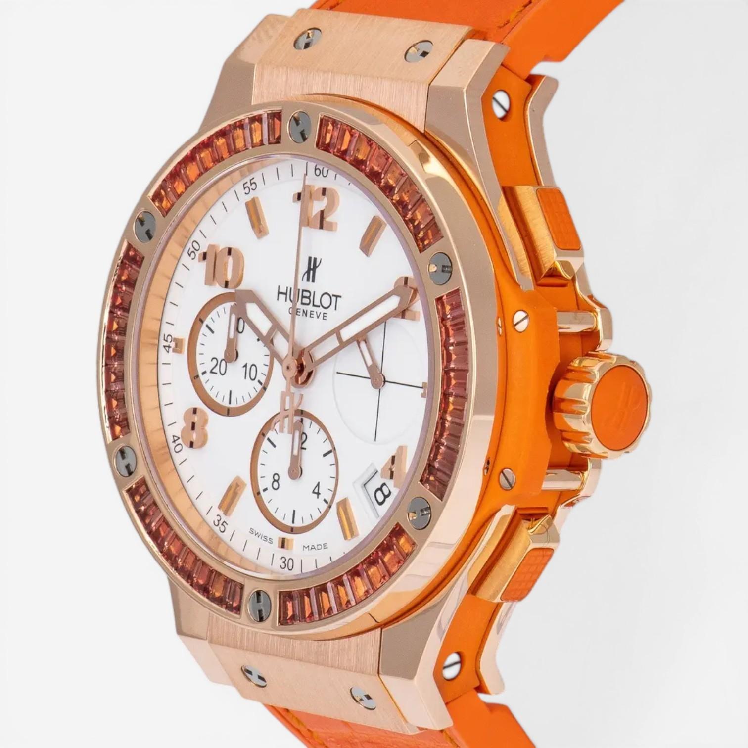 Hublot Big Bang Tutti Frutti Chrono 18K Rose Gold Orange Sapphire Automatic Ladies Watch 341.PO.2010.LR — view 2