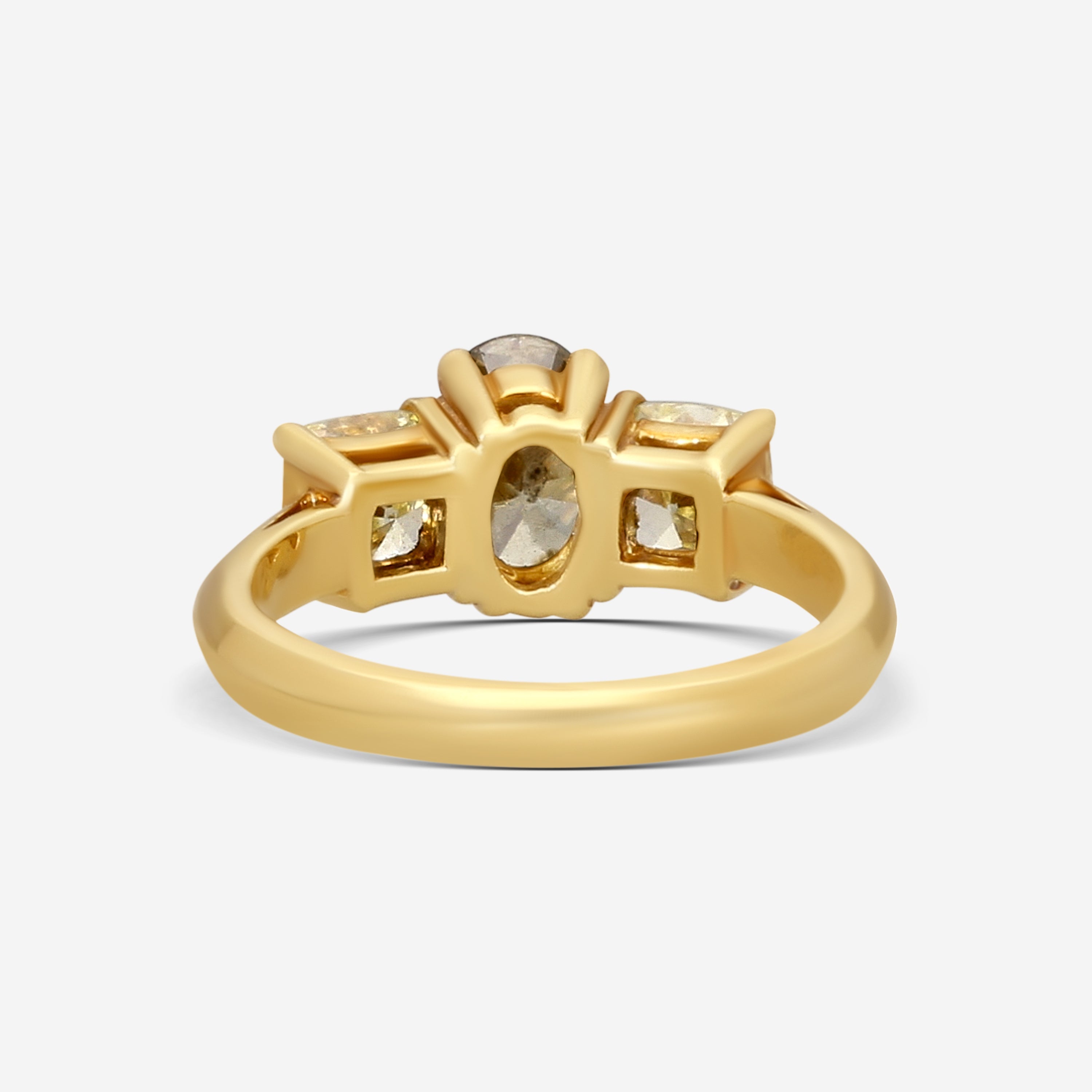 Assael 18K Yellow Gold Diamond Statement Ring Sz. 6 R2762 — view 3