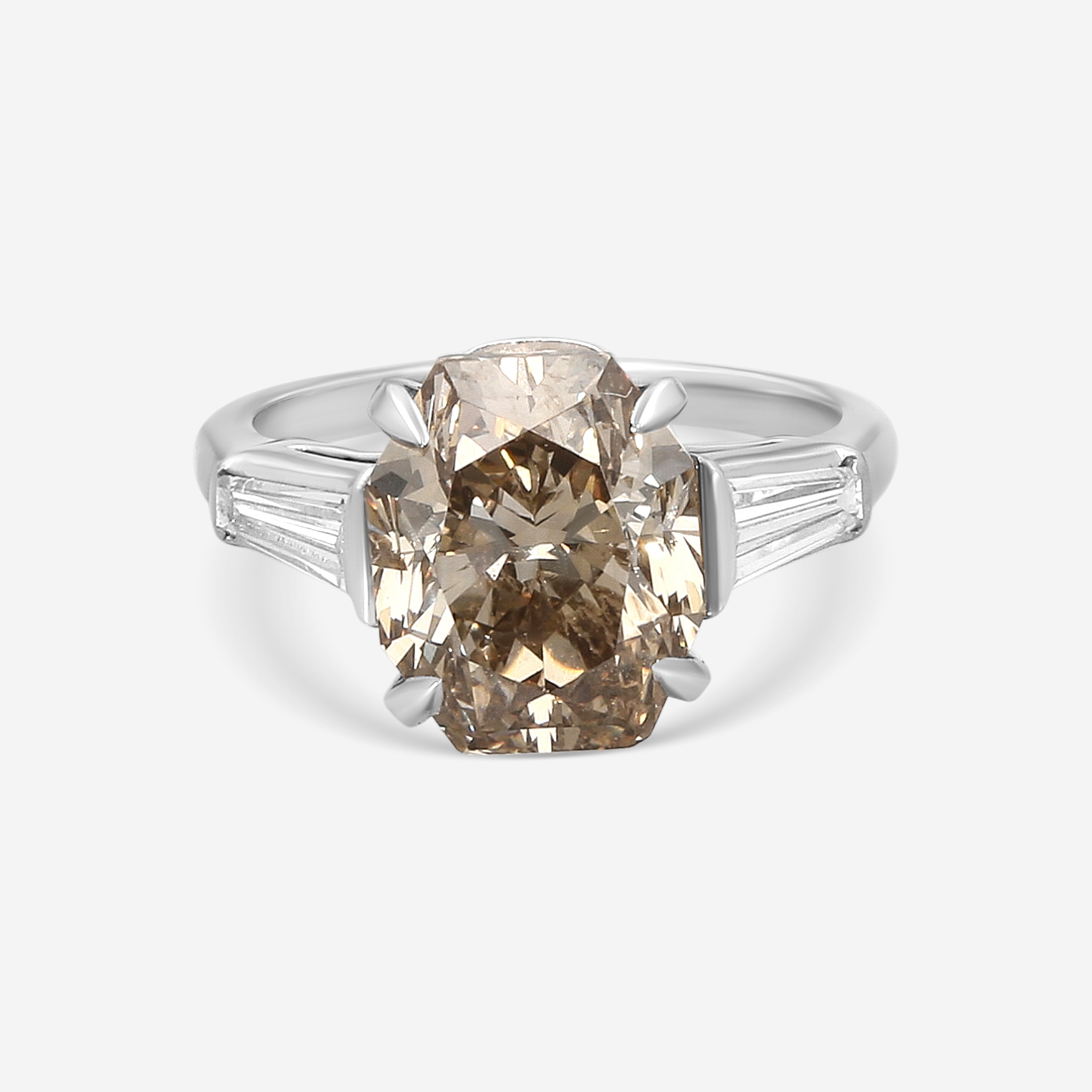 Assael Platinum Fancy Brown Diamond Statement Ring Sz. 5.5 R2945