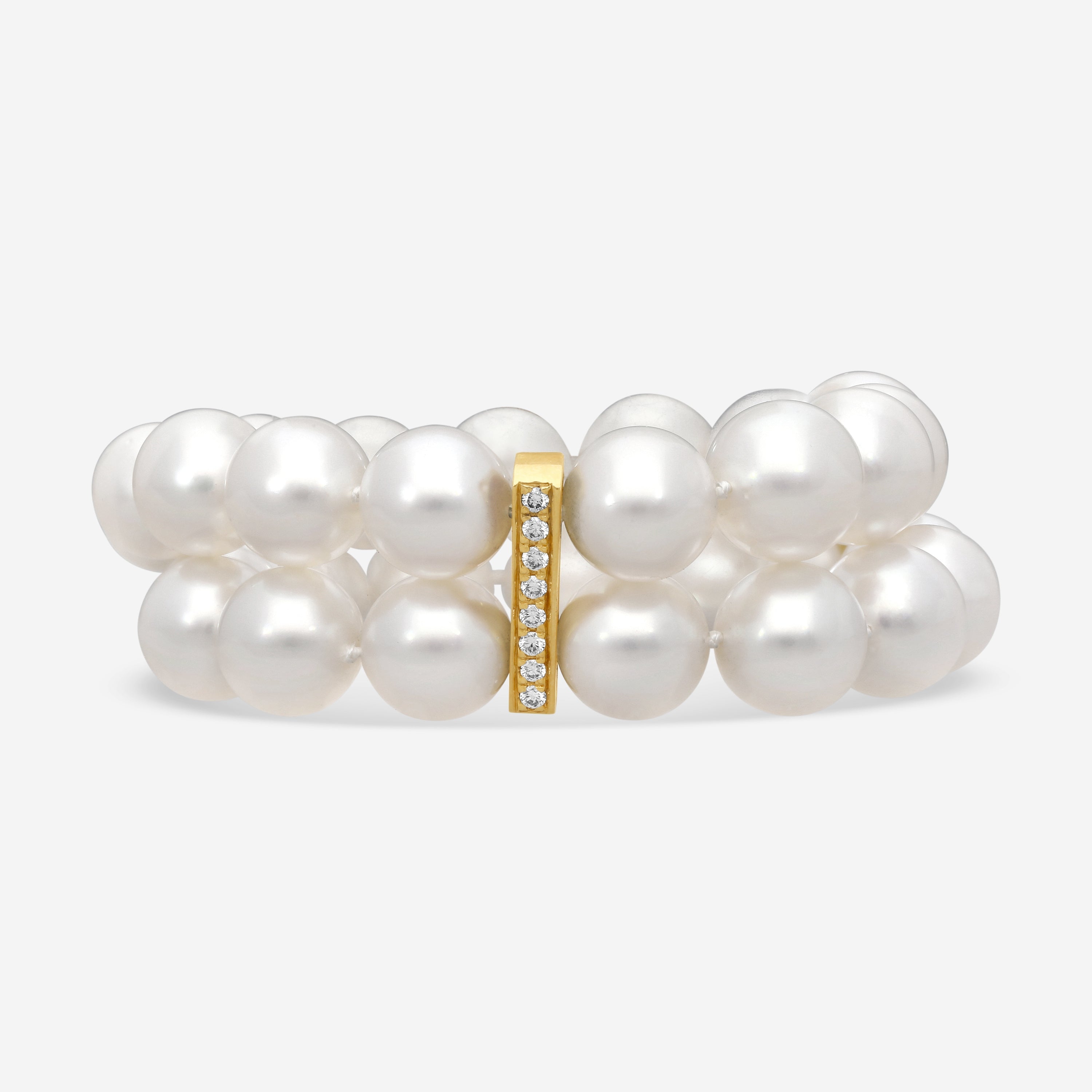 Assael 18K Yellow Gold Diamond & South Sea Cultured Pearl Bracelet B1655