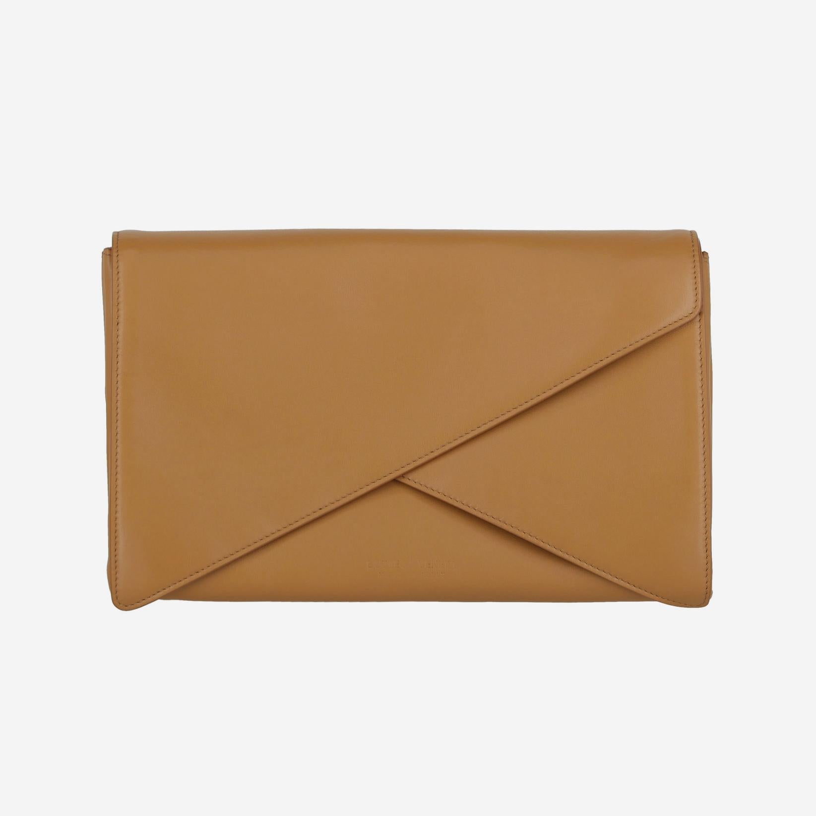 Bottega Veneta Brown Leather Clutch 600384-Vcp40-9830
