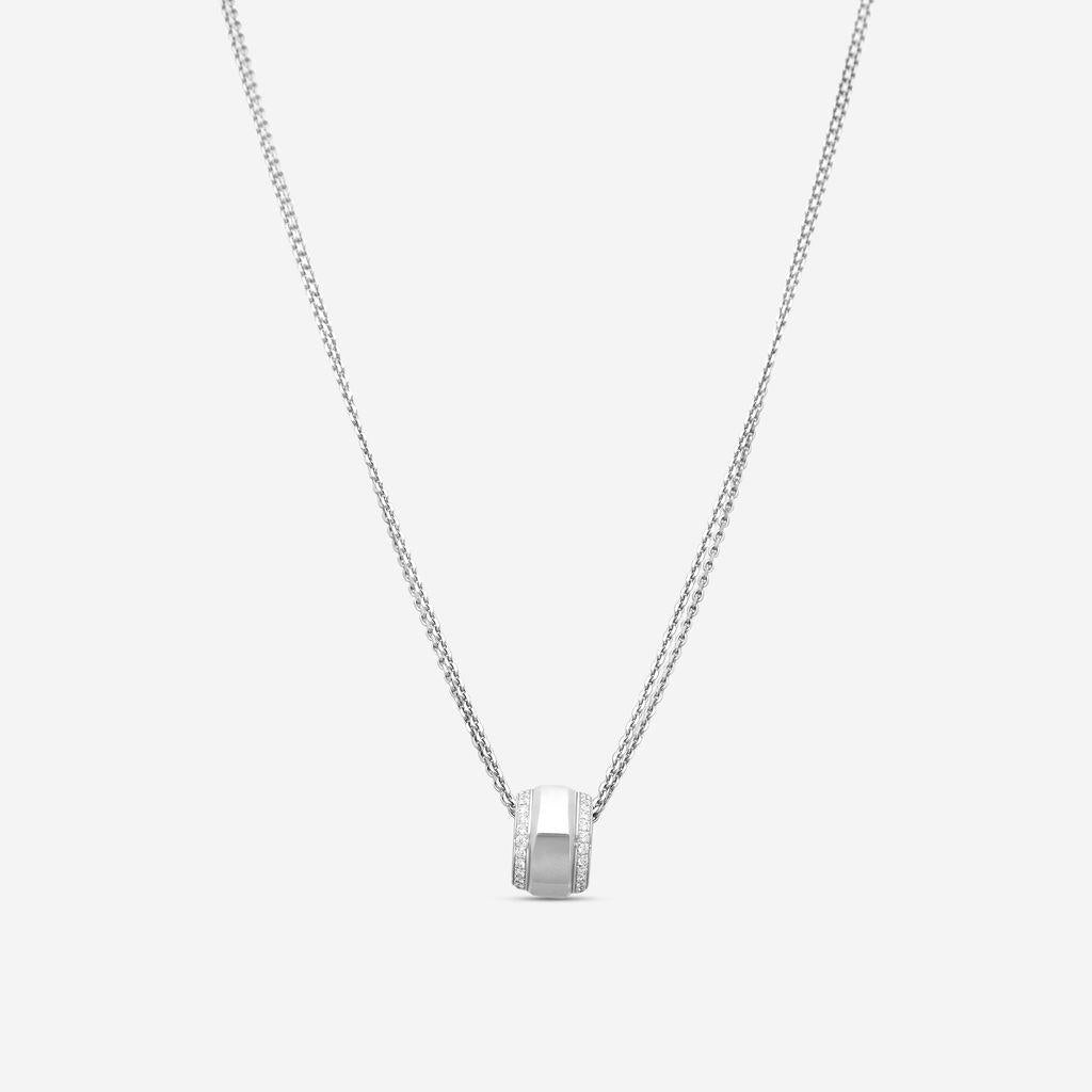 Chopard La Strada 18K White Gold Diamond Pendant Necklace 799402-1001