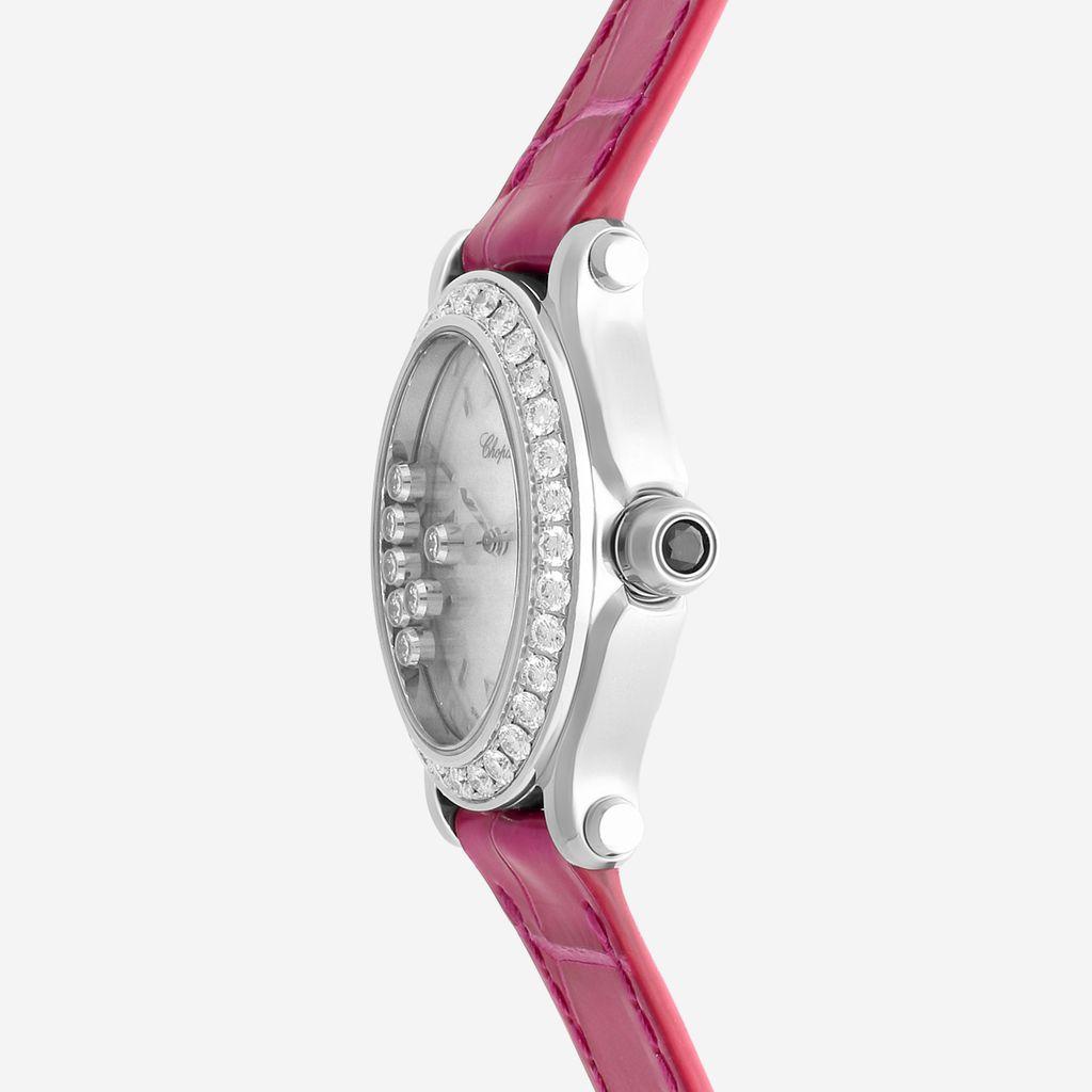 Chopard Happy Sport Stainless Steel Diamond Quartz Ladies Watch 278546-3002 — view 2
