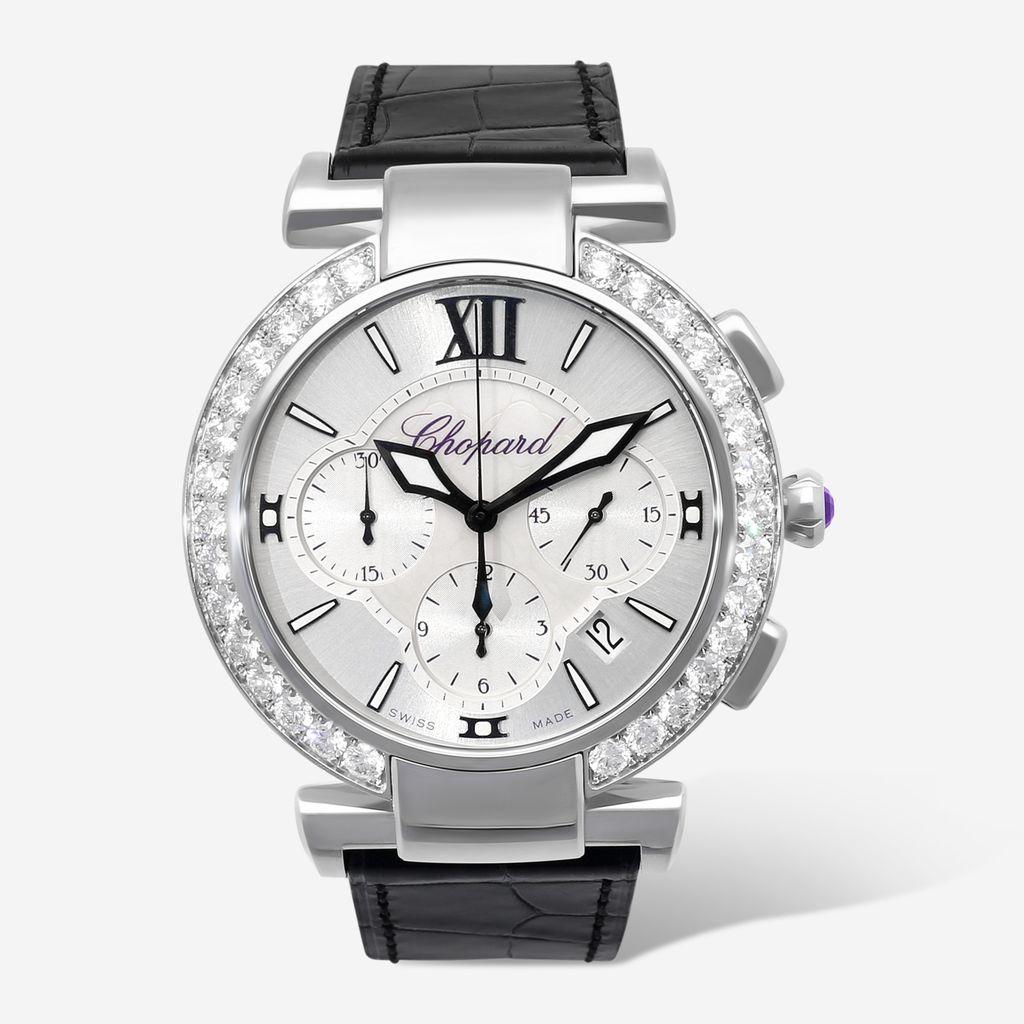 Chopard Imperiale Chronograph Stainless Steel Diamond Automatic Ladies Watch 388