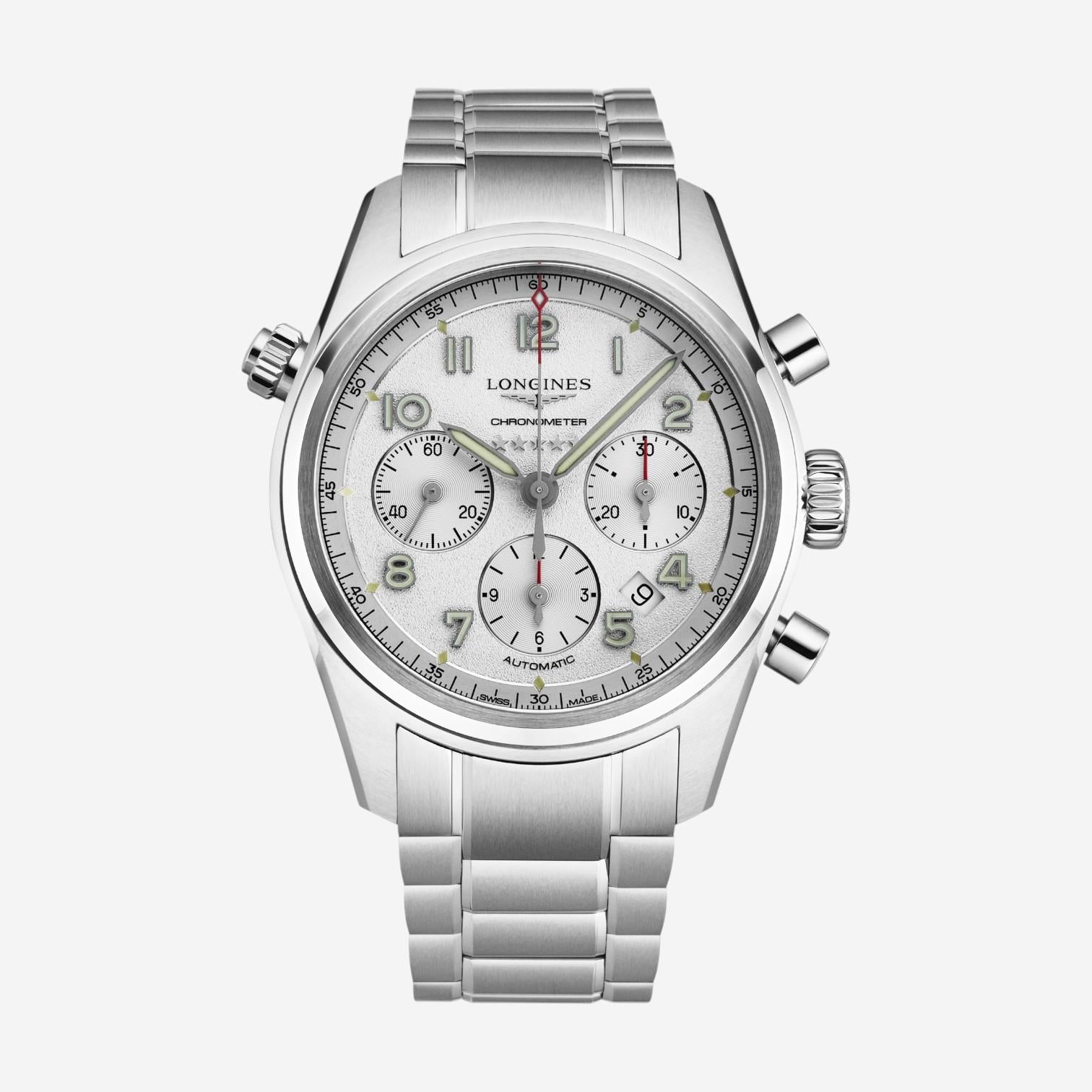 Longines Spirit Chronograph Stainless Steel Automatic Men's Watch L3.820.4.73.6