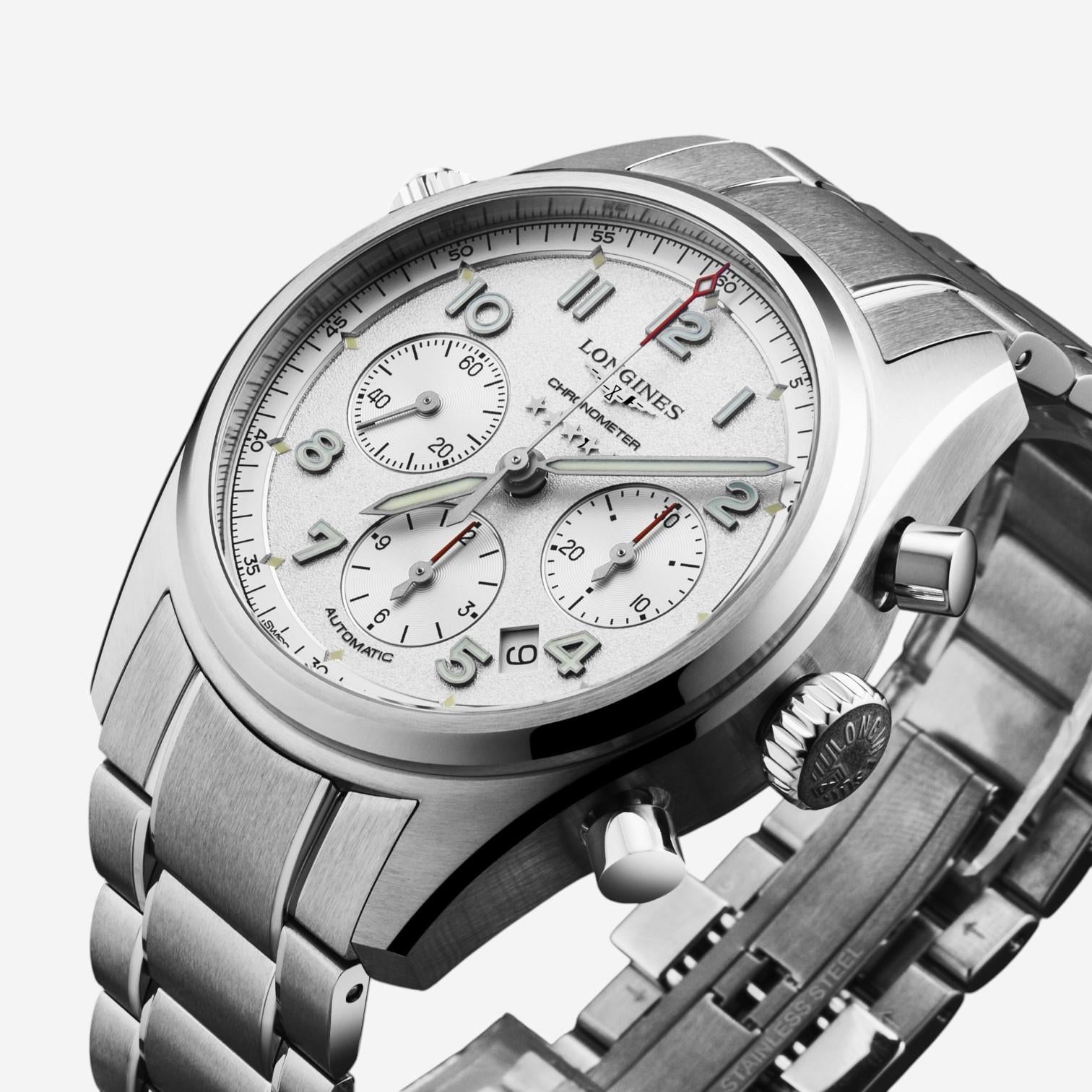 Longines Spirit Chronograph Stainless Steel Automatic Men's Watch L3.820.4.73.6 — view 2