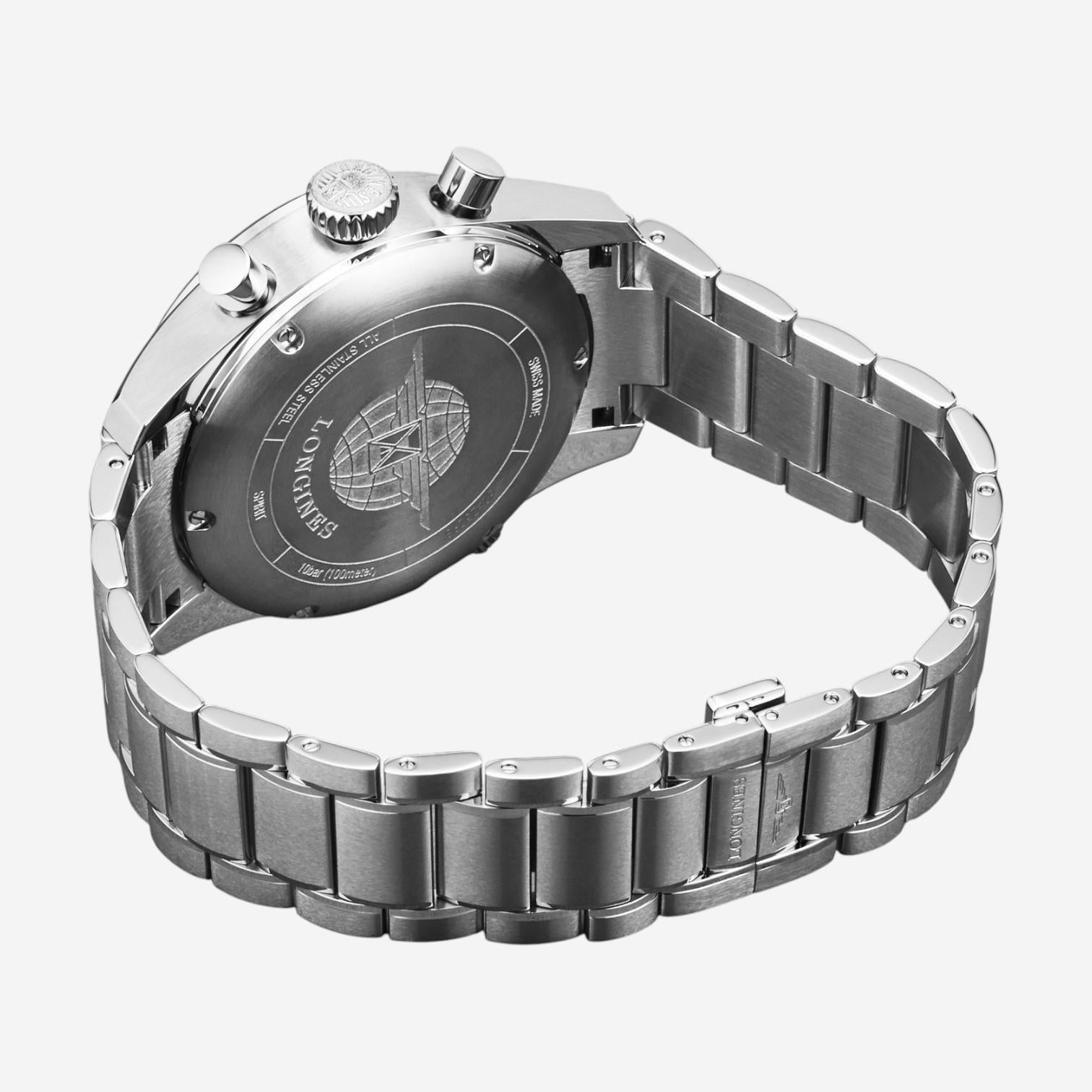 Longines Spirit Chronograph Stainless Steel Automatic Men's Watch L3.820.4.73.6 — view 3