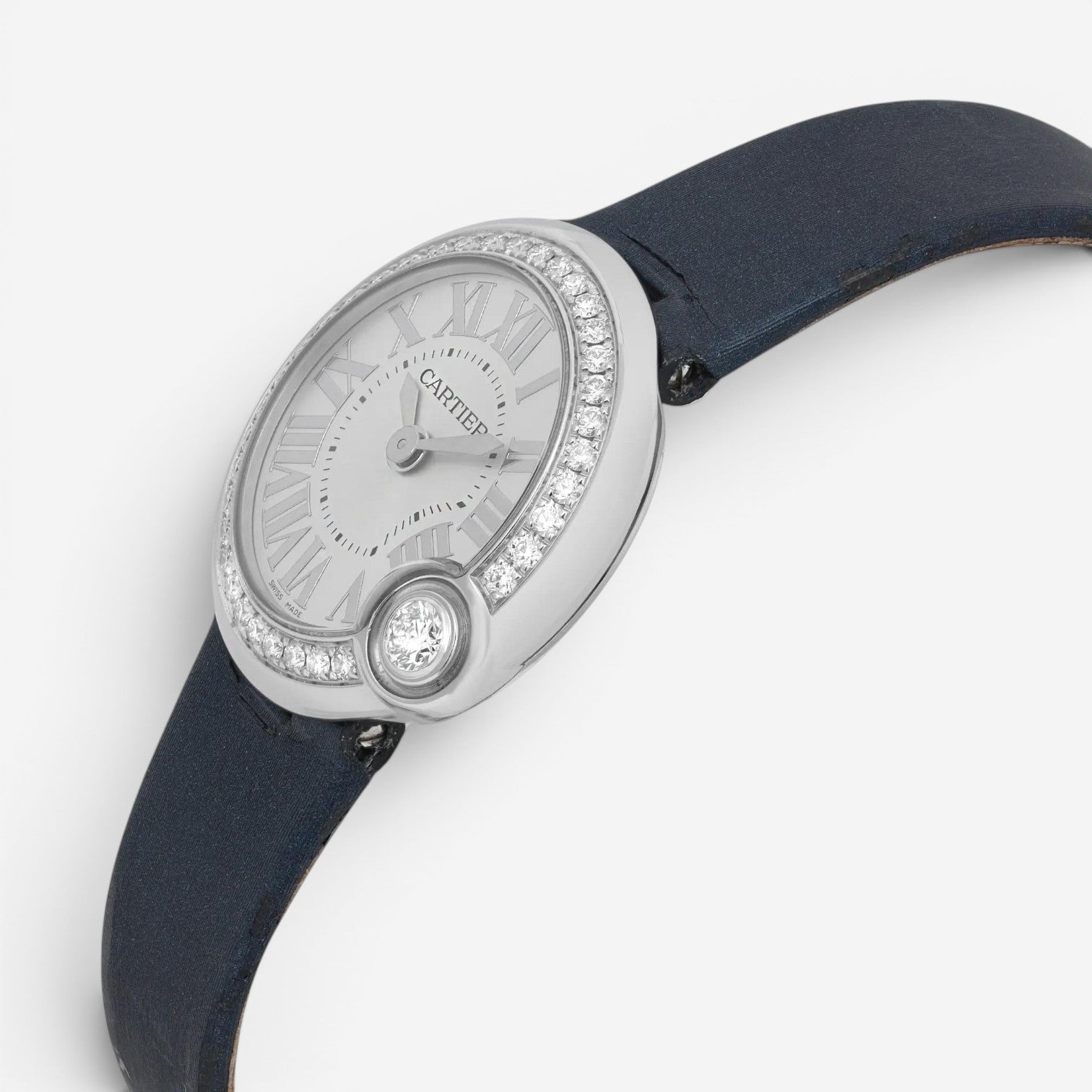 Cartier Ballon Blanc Stainless Steel Diamond Quartz Ladies Watch W4BL0002 — view 2