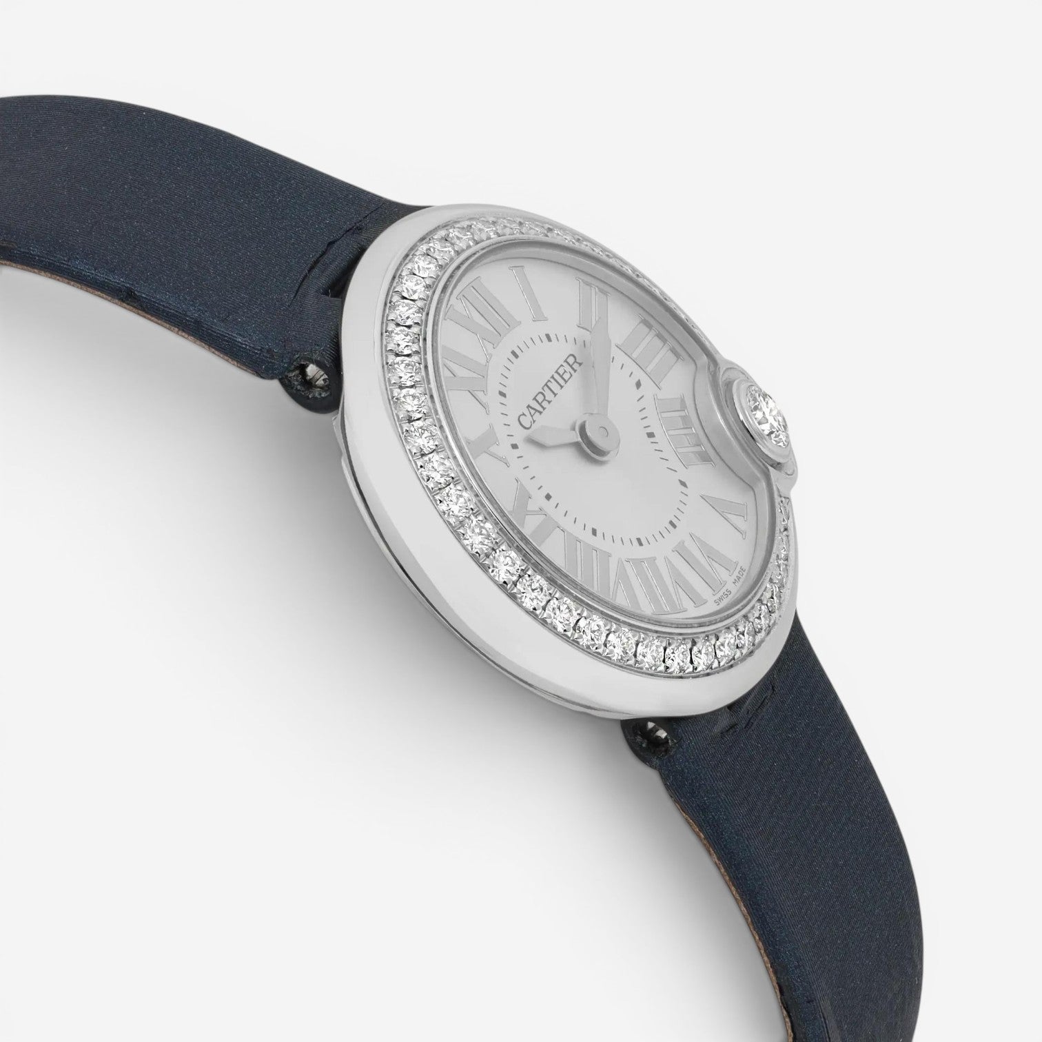 Cartier Ballon Blanc Stainless Steel Diamond Quartz Ladies Watch W4BL0002 — view 3