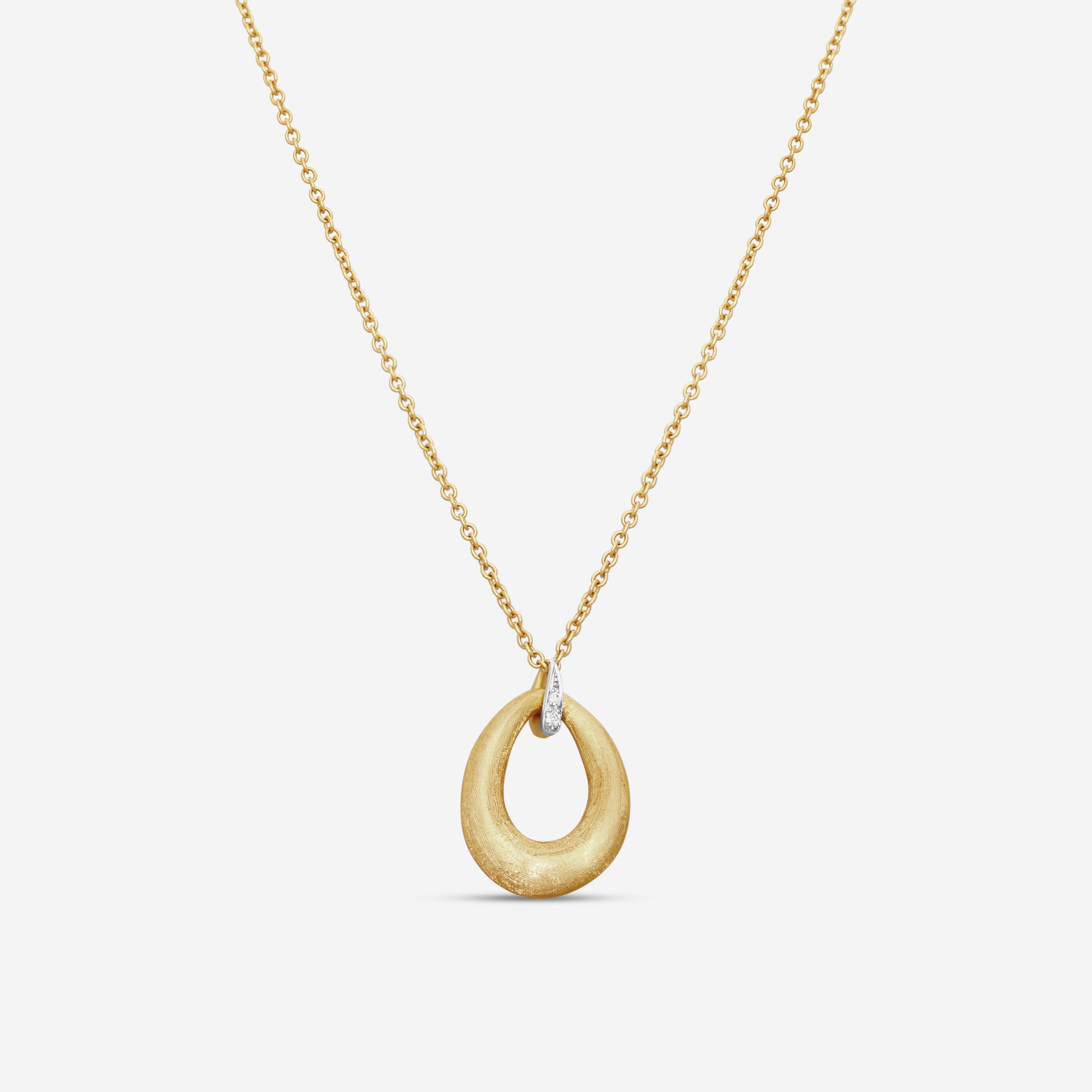 Marco Bicego Lucia 18K Yellow Gold Diamond Pendant Necklace CB2568_BYWQ6
