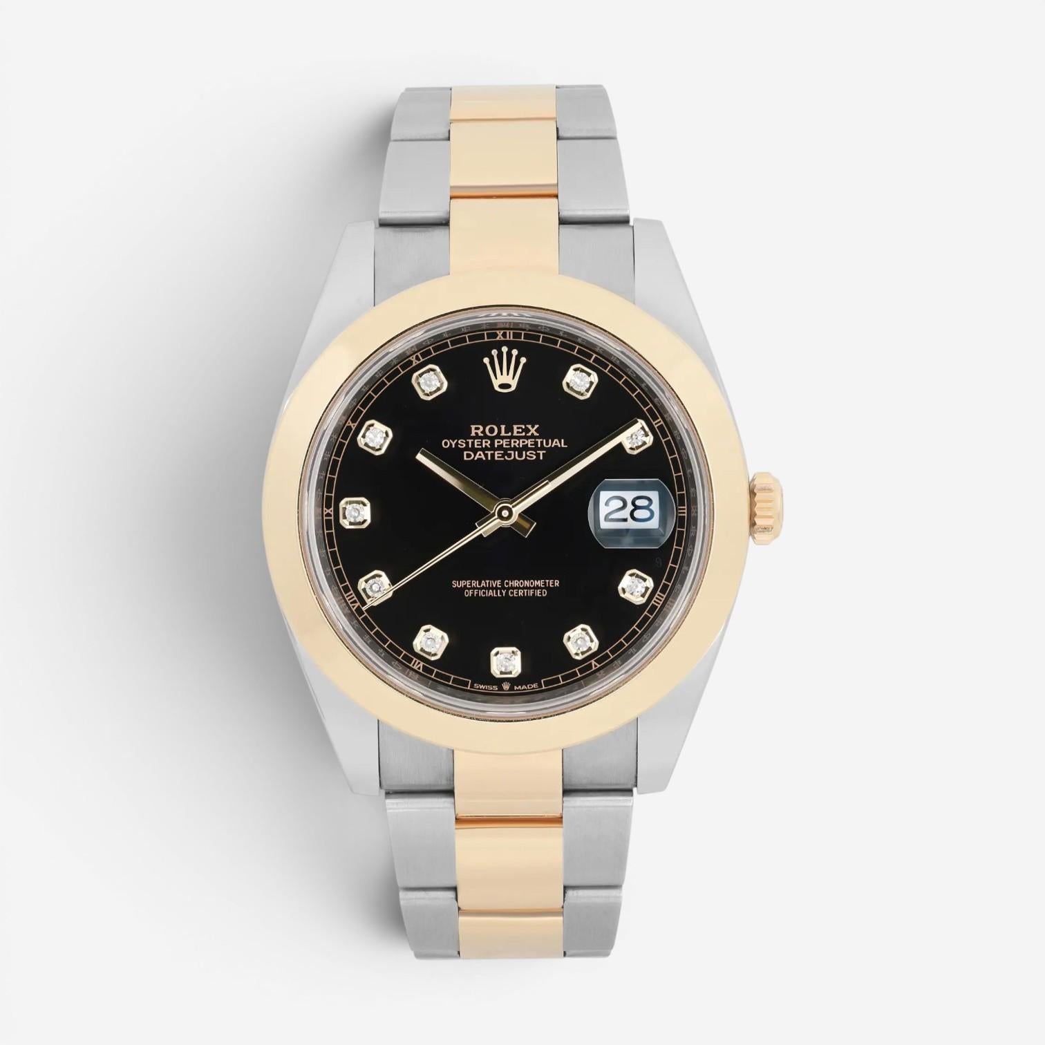 Rolex Datejust 41 Stainless Steel Diamond Automatic Men's Watch 126303