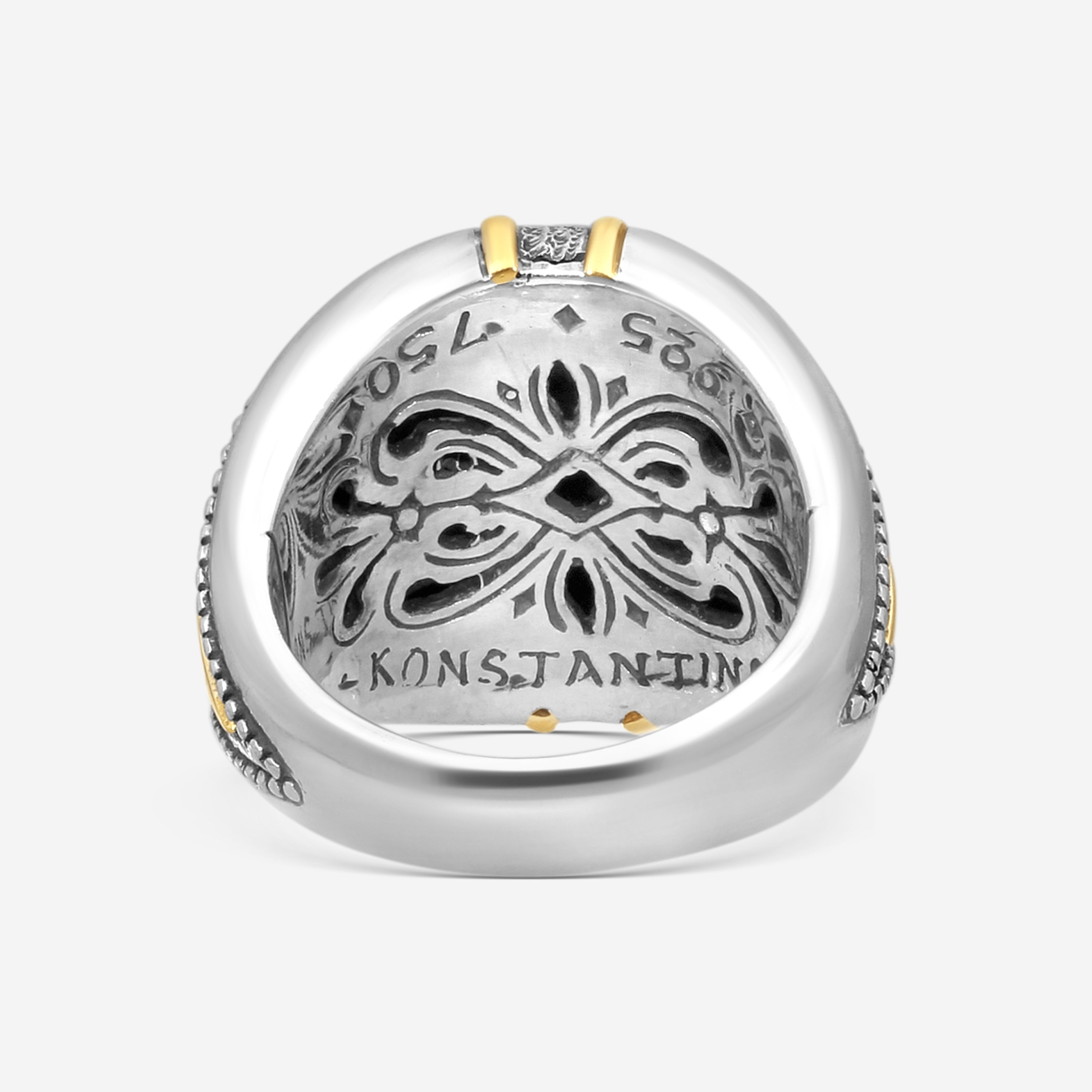 Konstantino Angelic Sterling Silver & 18K Yellow Gold Ring Sz.7 DKJ928-298-S7 — view 3