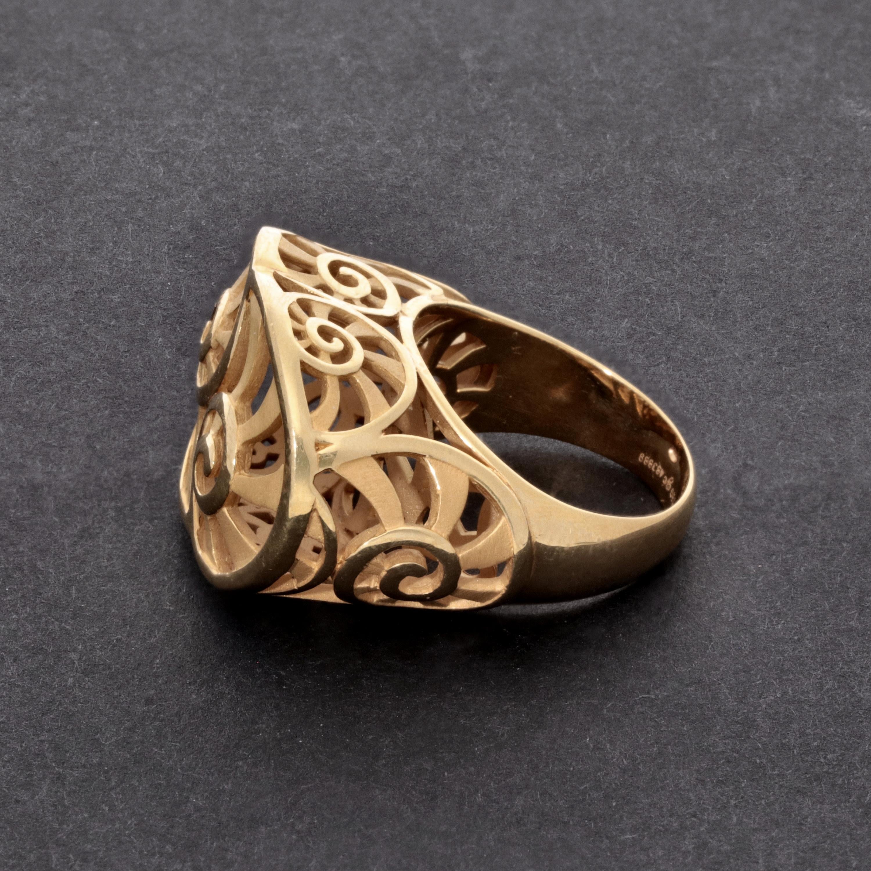 Carrera Y Carrera 18K Yellow Gold Statement Ring Sz. 7.75 DA12350-01 — view 4