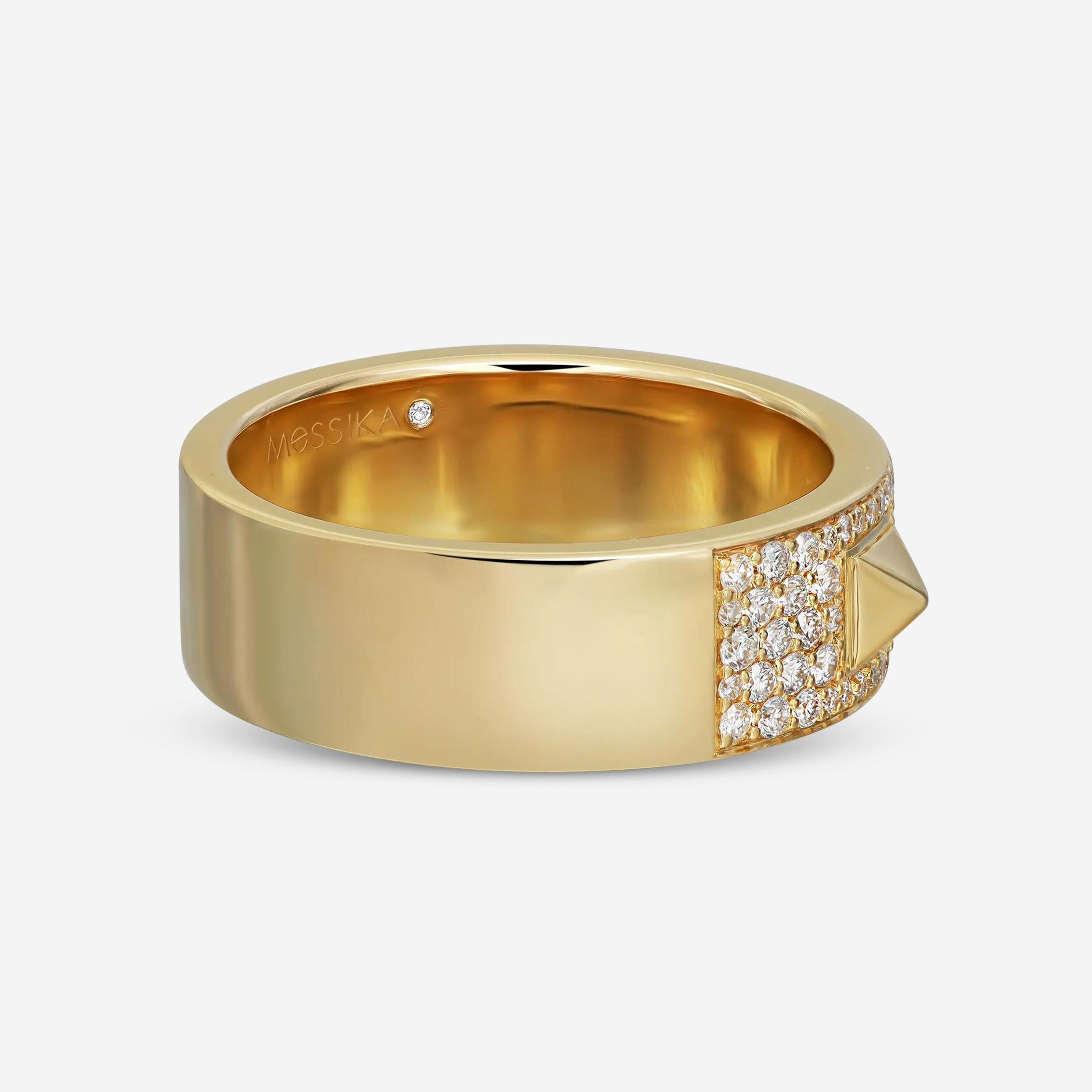 Messika Spiky 18K Yellow Gold Diamond Band Ring Sz. 6.5 05437-YG-53 — view 4