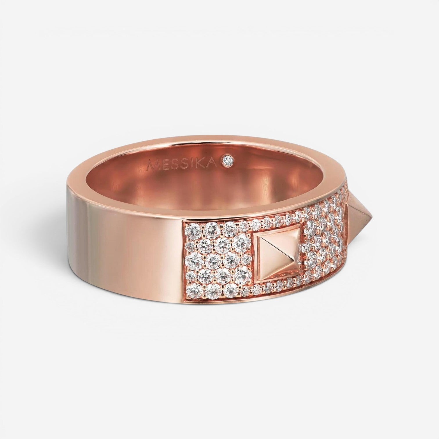 Messika Spiky 18K Rose Gold Diamond Band Ring Sz. 6.25 05437-PG-52 — view 3