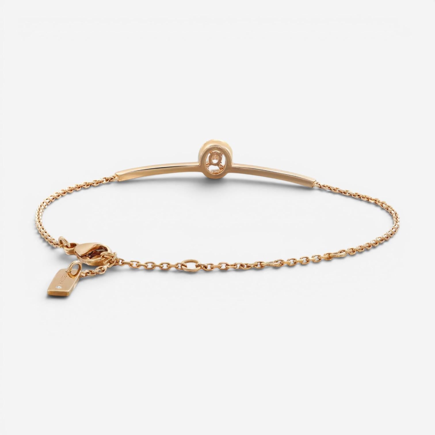 Messika Glam'Azone 18K Rose Gold Diamond Chain Bracelet 06176-PG — view 5